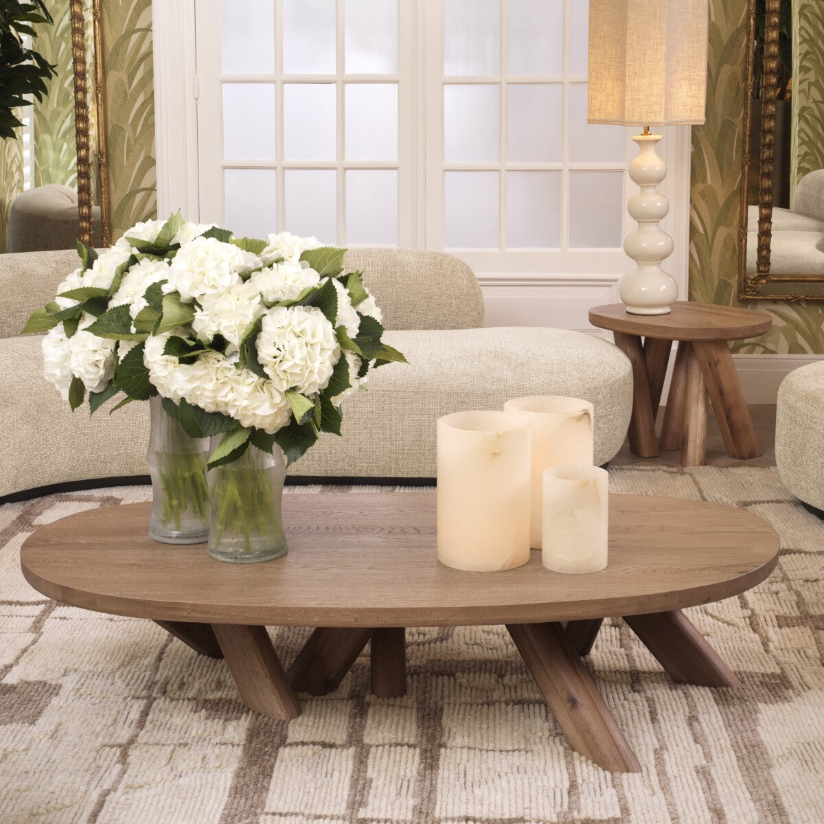 Oval Oak Side Table Bayshore | Eichholtzmh.com