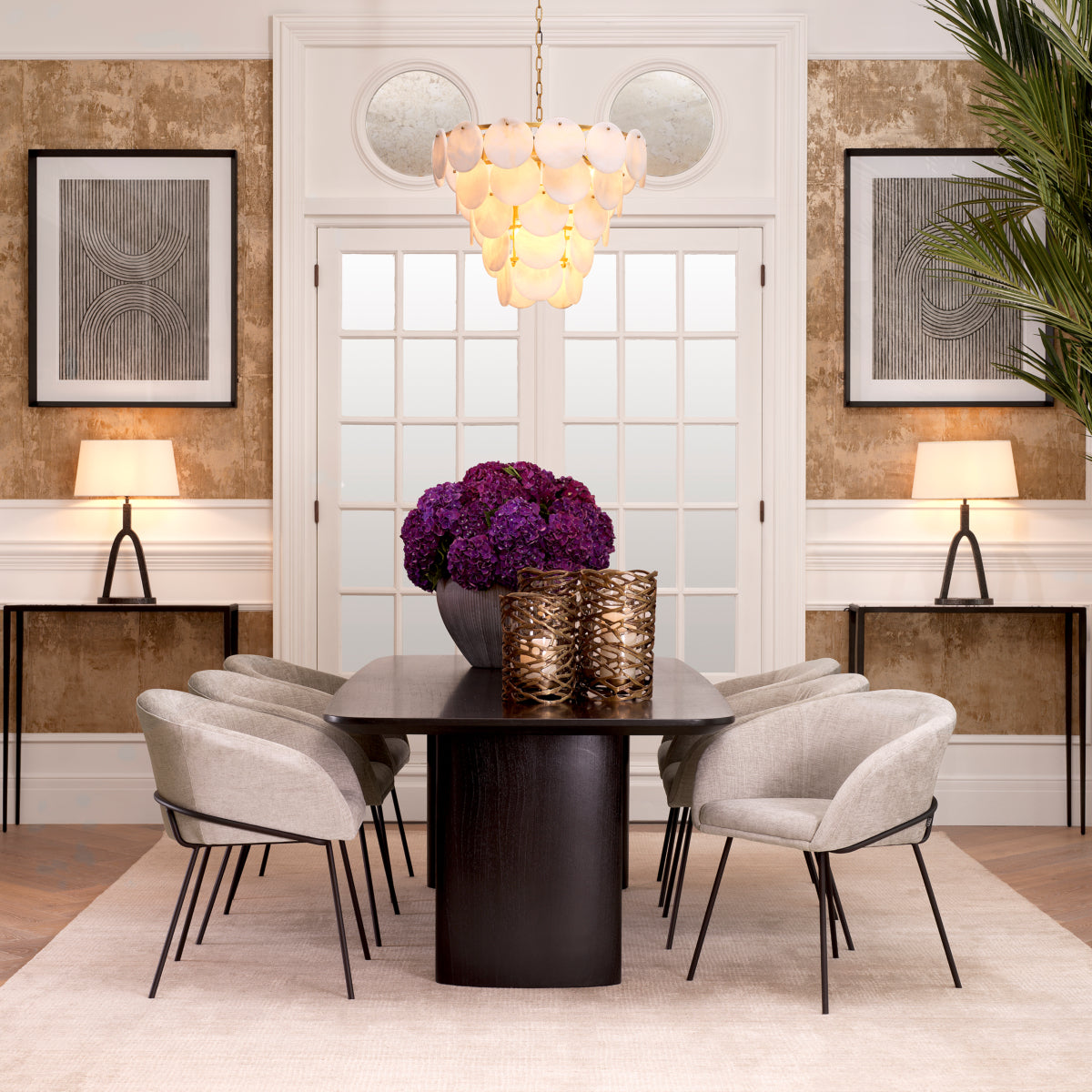 Tiered Alabaster Chandelier Clementina | Eichholtzmh.com