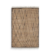 Brown Wool Carpet 6'6 x 10' Coralie