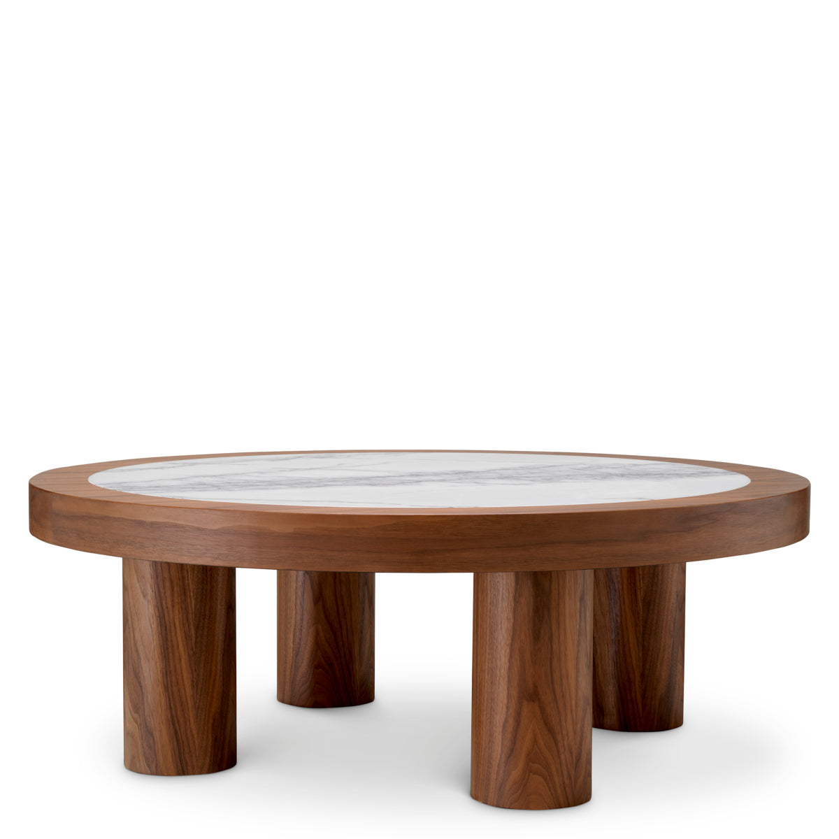 Oak Veneer Marble Coffee Table Presedio | Eichholtzmh.com