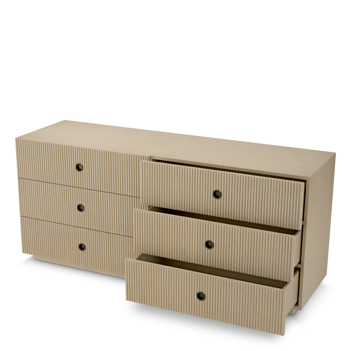 Ribbed Wood Drawer Chest Dimitrios | Eichholtzmh.com