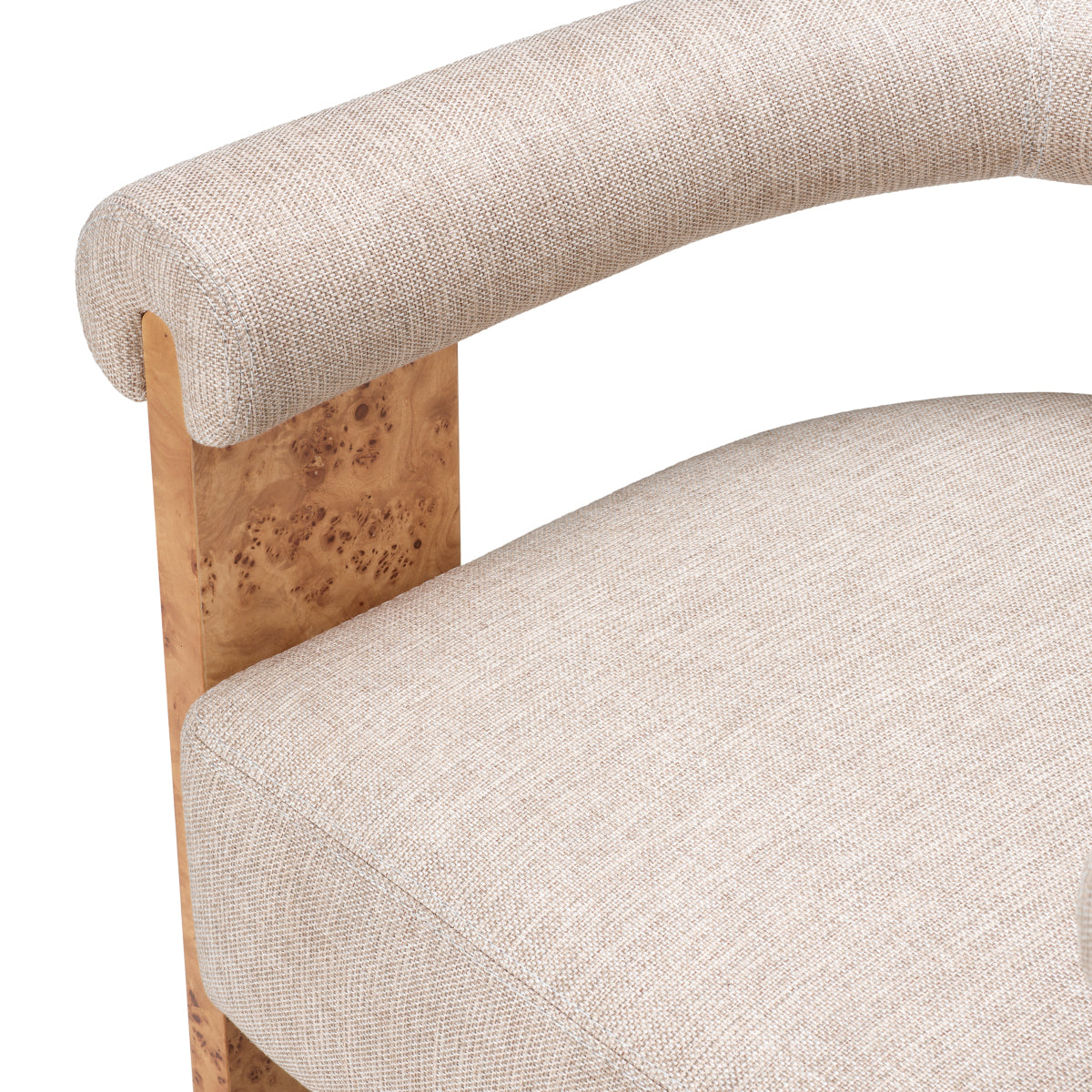 Light Brown Burl Dining Chair Percy | Eichholtzmh.com