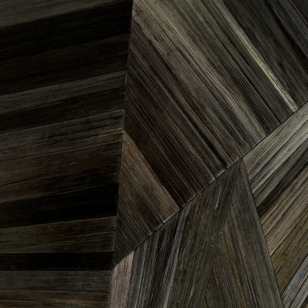 Gray Round Straw Mirror Cassara