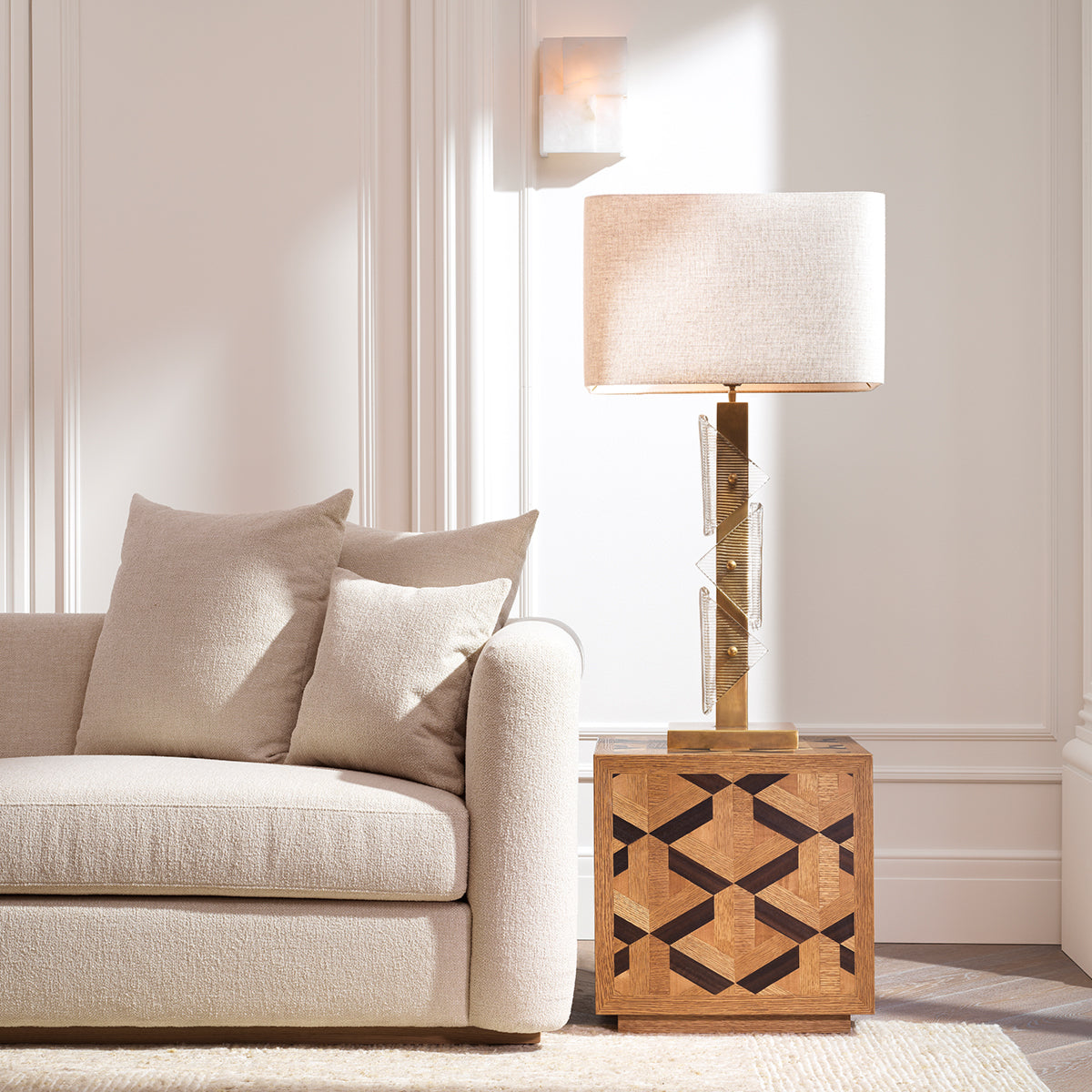 Oak Veneer Side Table Rubicon | Eichholtzmh.com