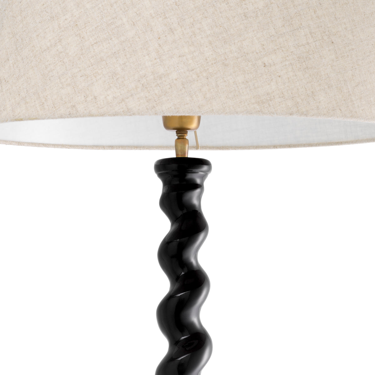 Black Granite Spiral Base Floor Lamp Massimo