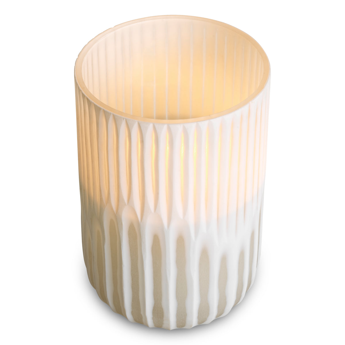 Off-white Glass Hurricane Westgrove | Eichholtzmh.com