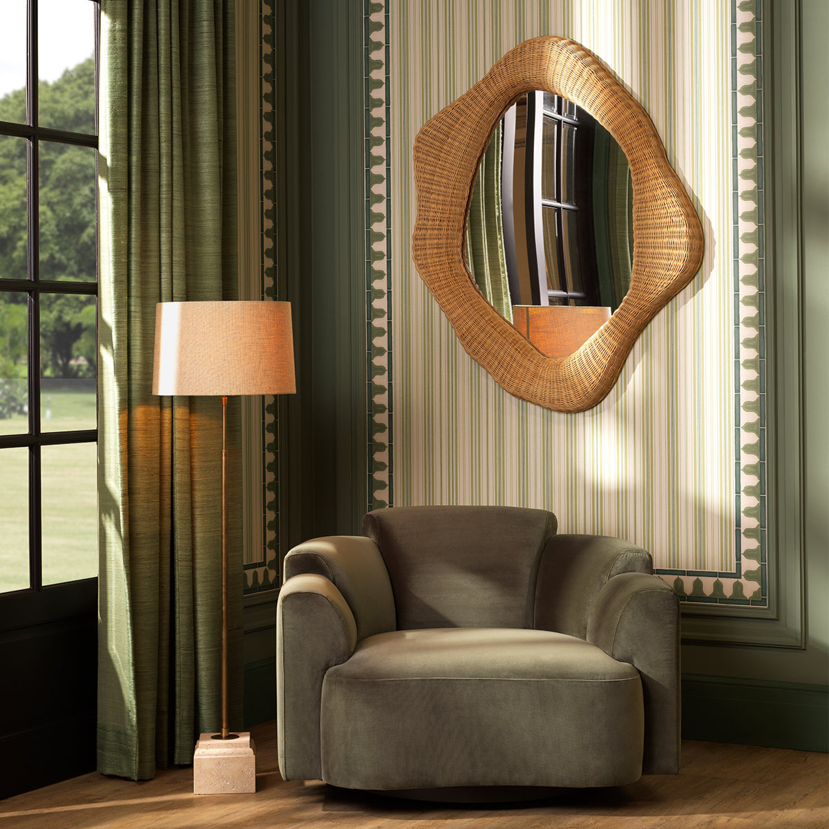 Natural Rattan Mirror Bilbao | Eichholtzmh.com