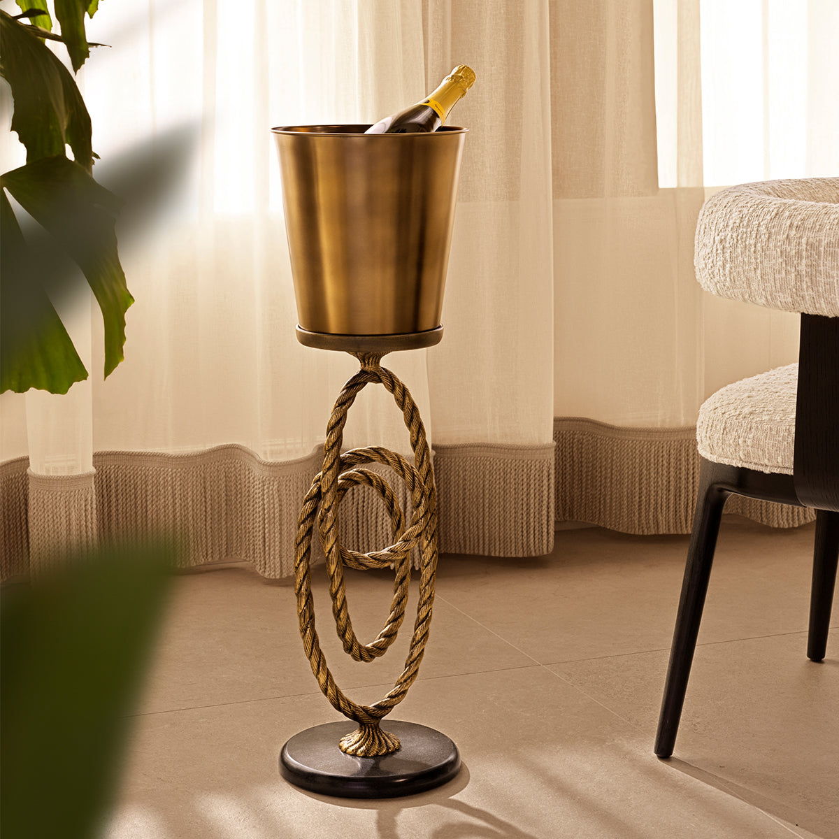 Gold-toned Wine Cooler Corwyn