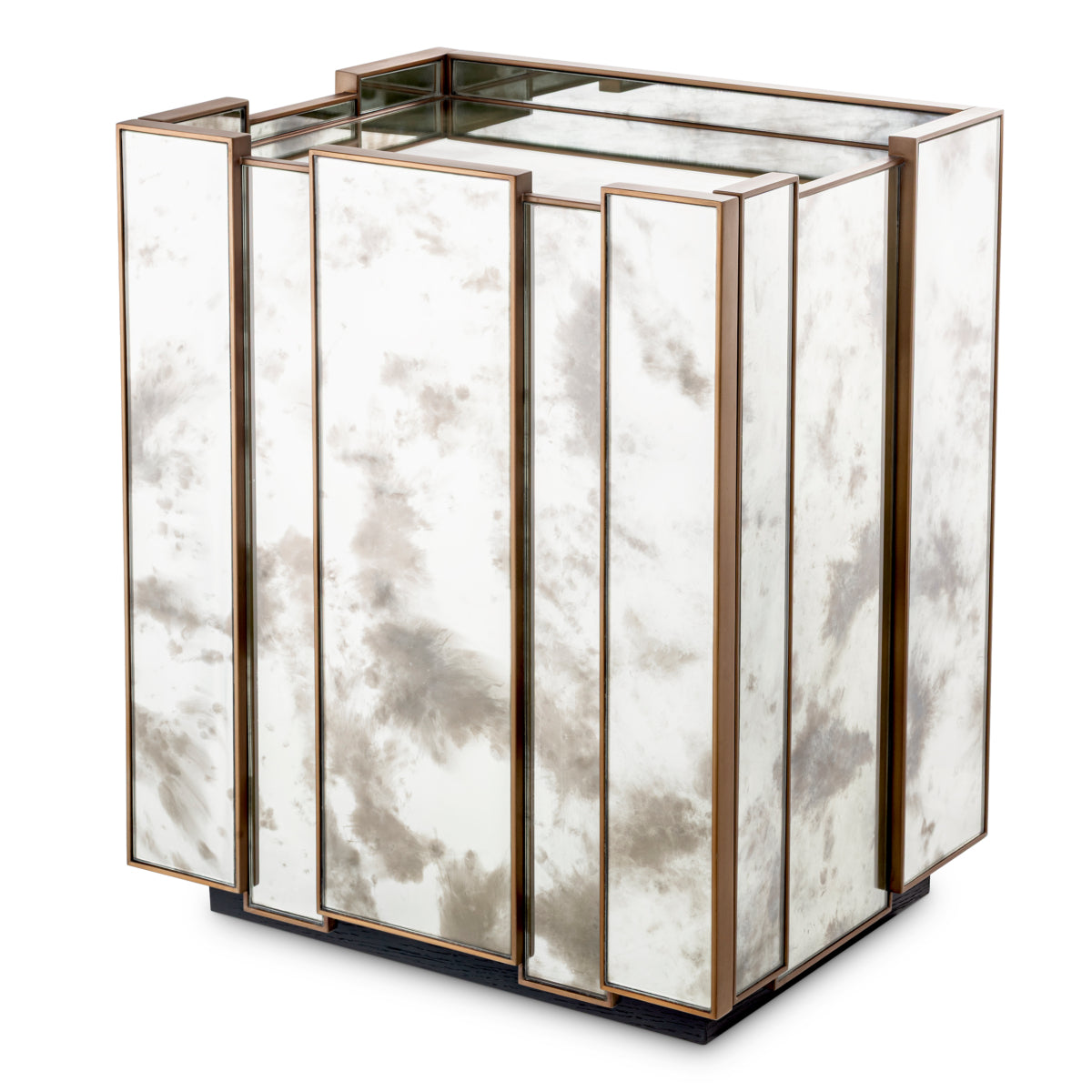 Left Brushed Brass Nightstand Nottingham