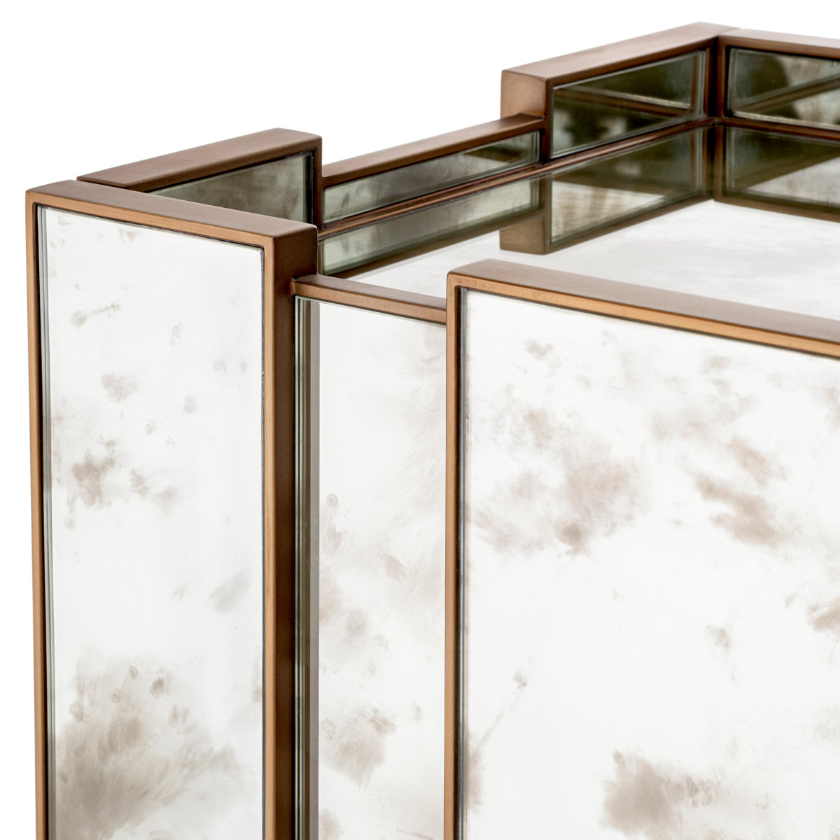 Left Brushed Brass Nightstand Nottingham