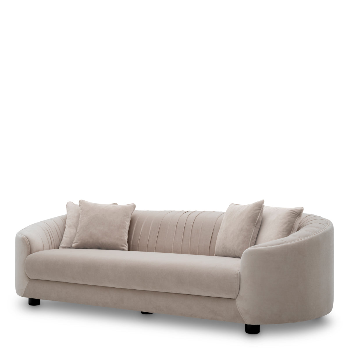 Cream Pleated Sofa Jameson