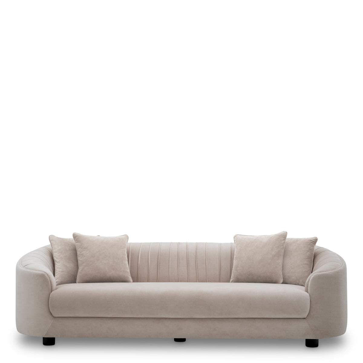 Cream Pleated Sofa Jameson
