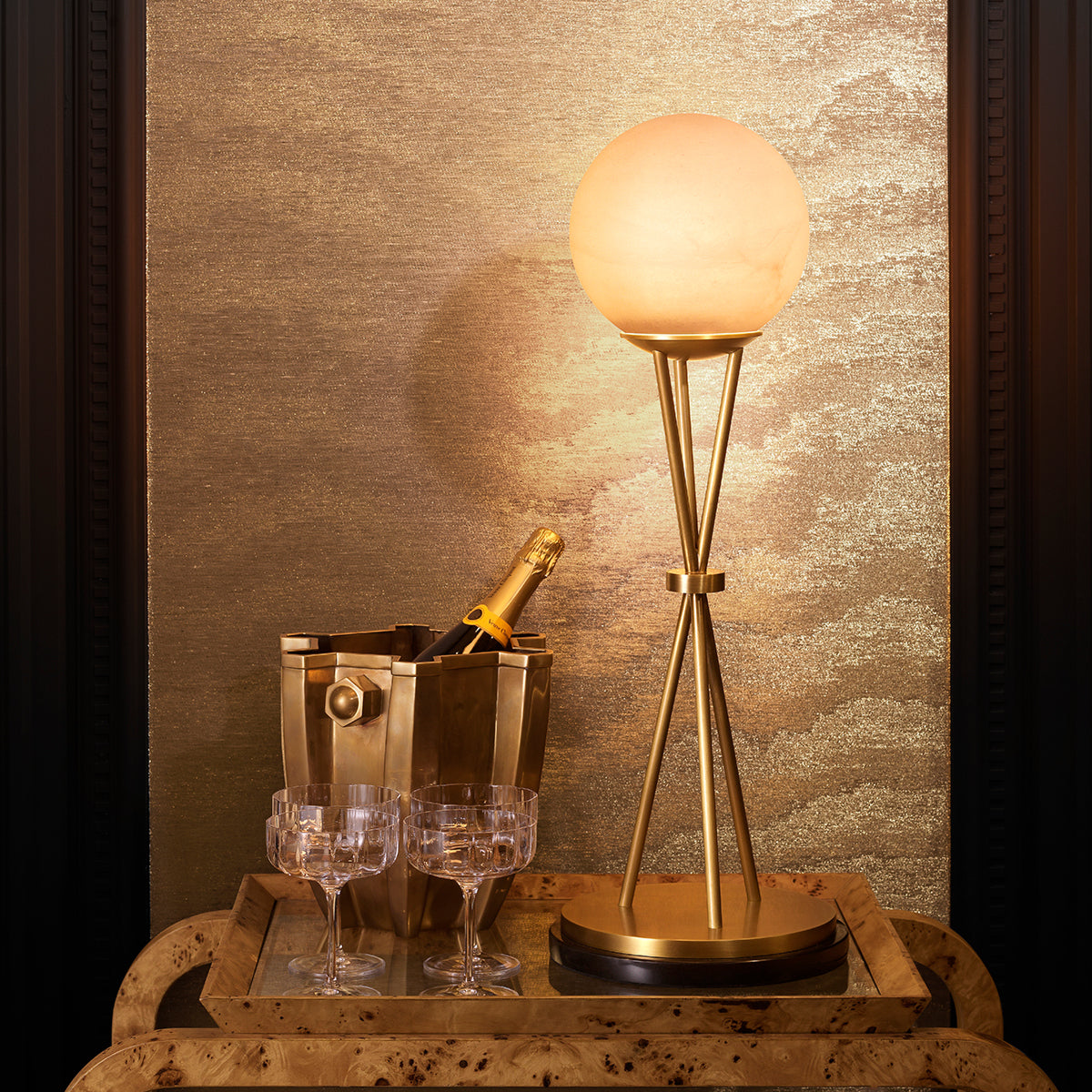 Gold Alabaster Table Lamp Izzy | Eichholtzmh.com