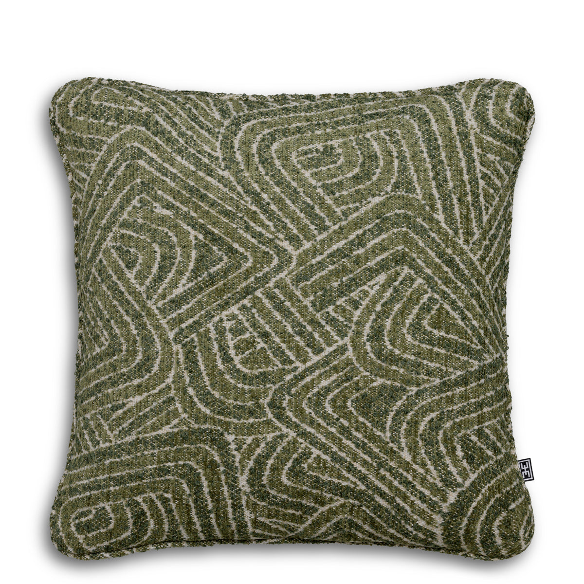 Green Geometric Pattern Cushion Camari | Eichholtzmh.com