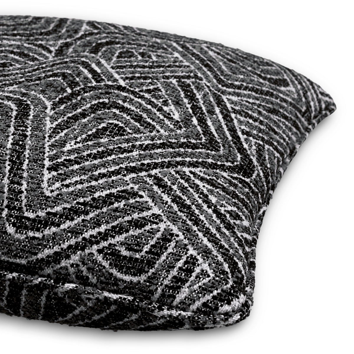 Black Geometric Pattern Cushion Camari | Eichholtzmh.com