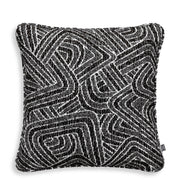 Black Geometric Pattern Cushion Camari | Eichholtzmh.com