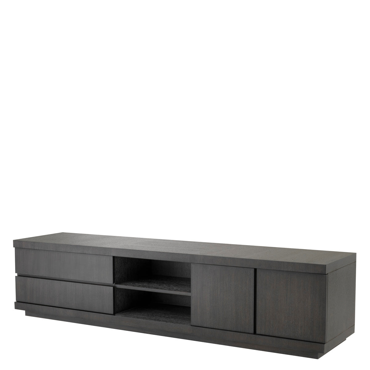 TV Cabinet Crosby charcoal grey oak veneer