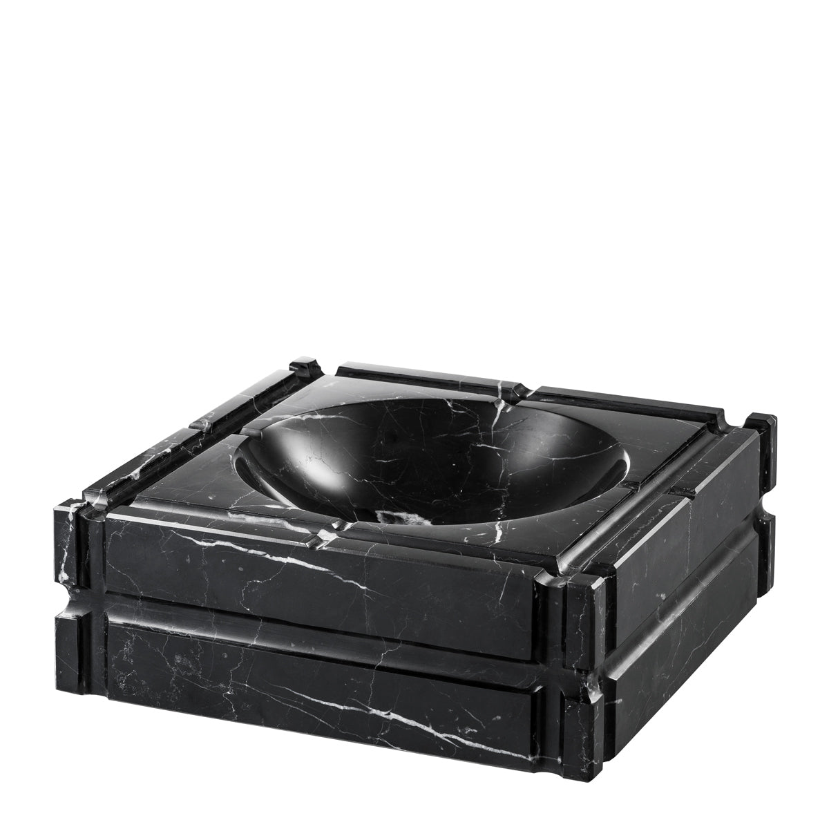 Ashtray Nestor black marble