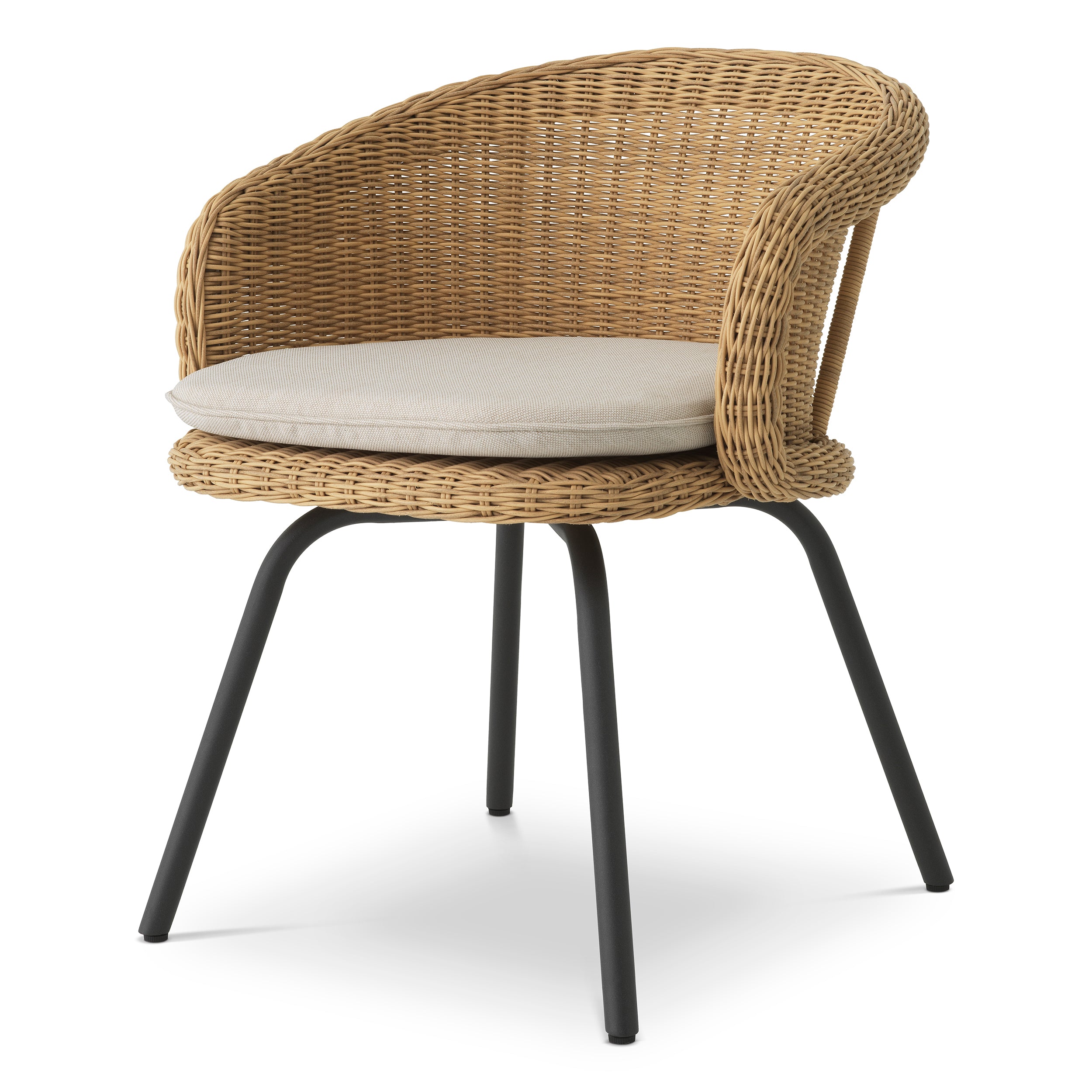 Outdoor Dining Chair Nolan viola sand faux rattan