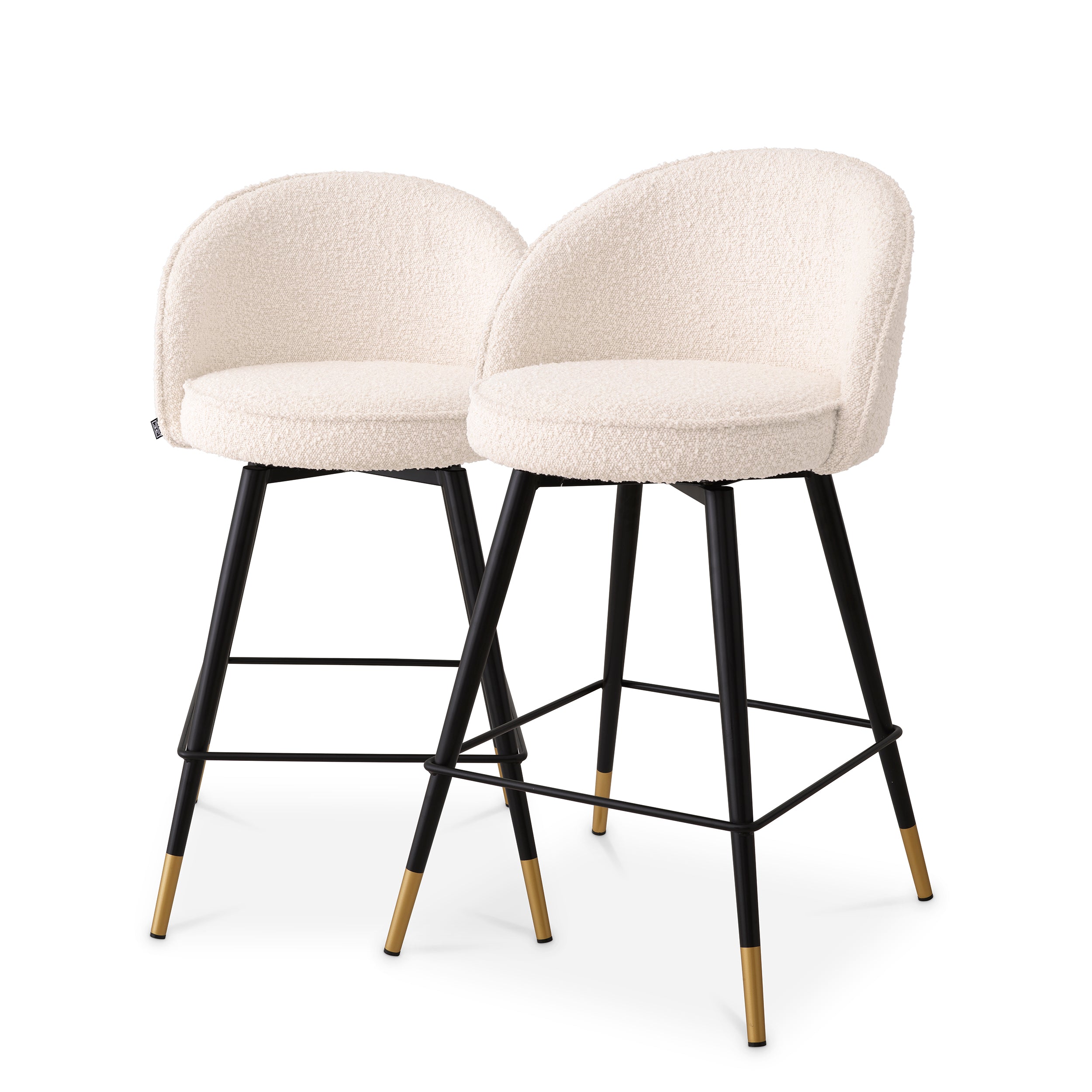 Counter Stool Cooper bouclé cream set of 2