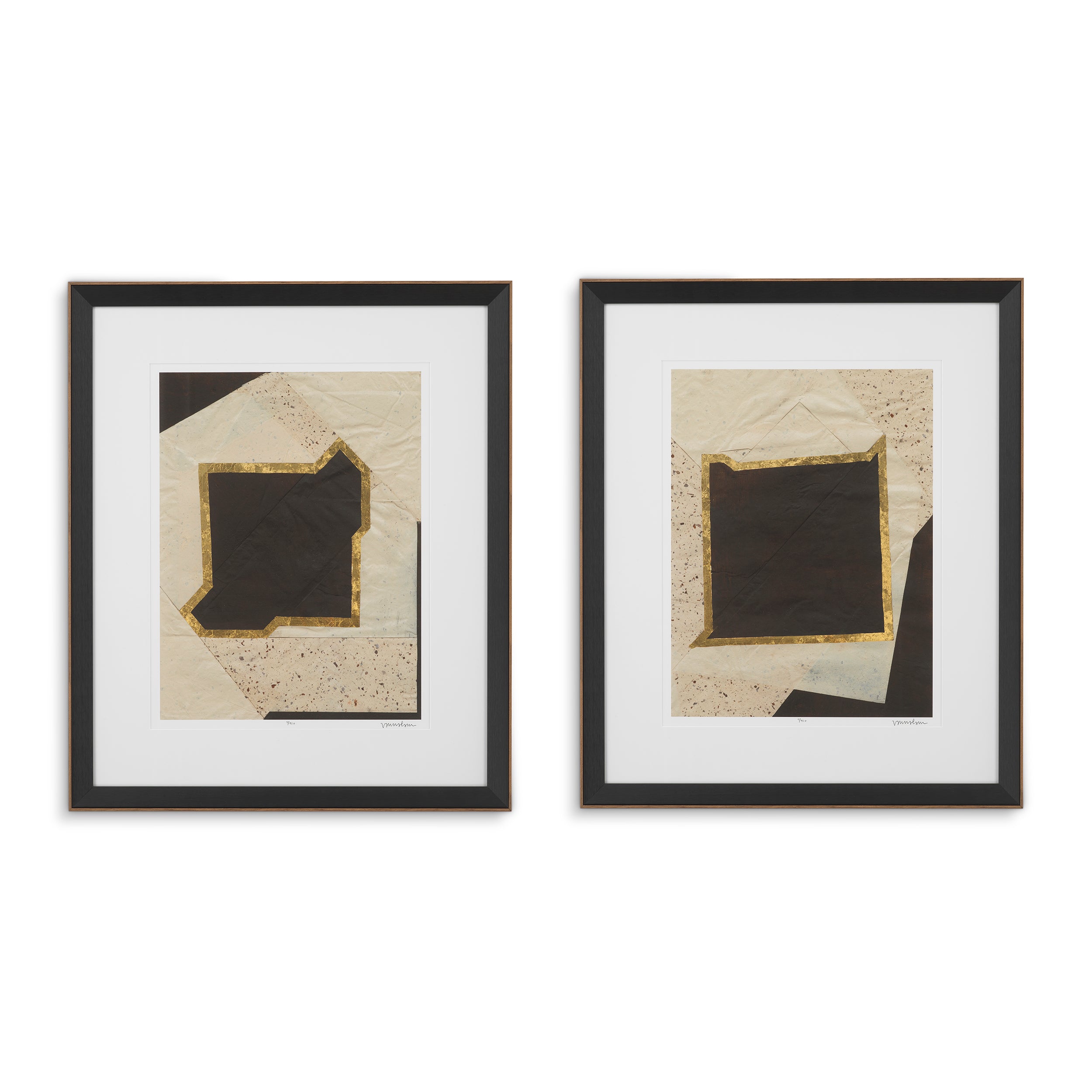Print Creased Umber by Vanna Lam set of 2