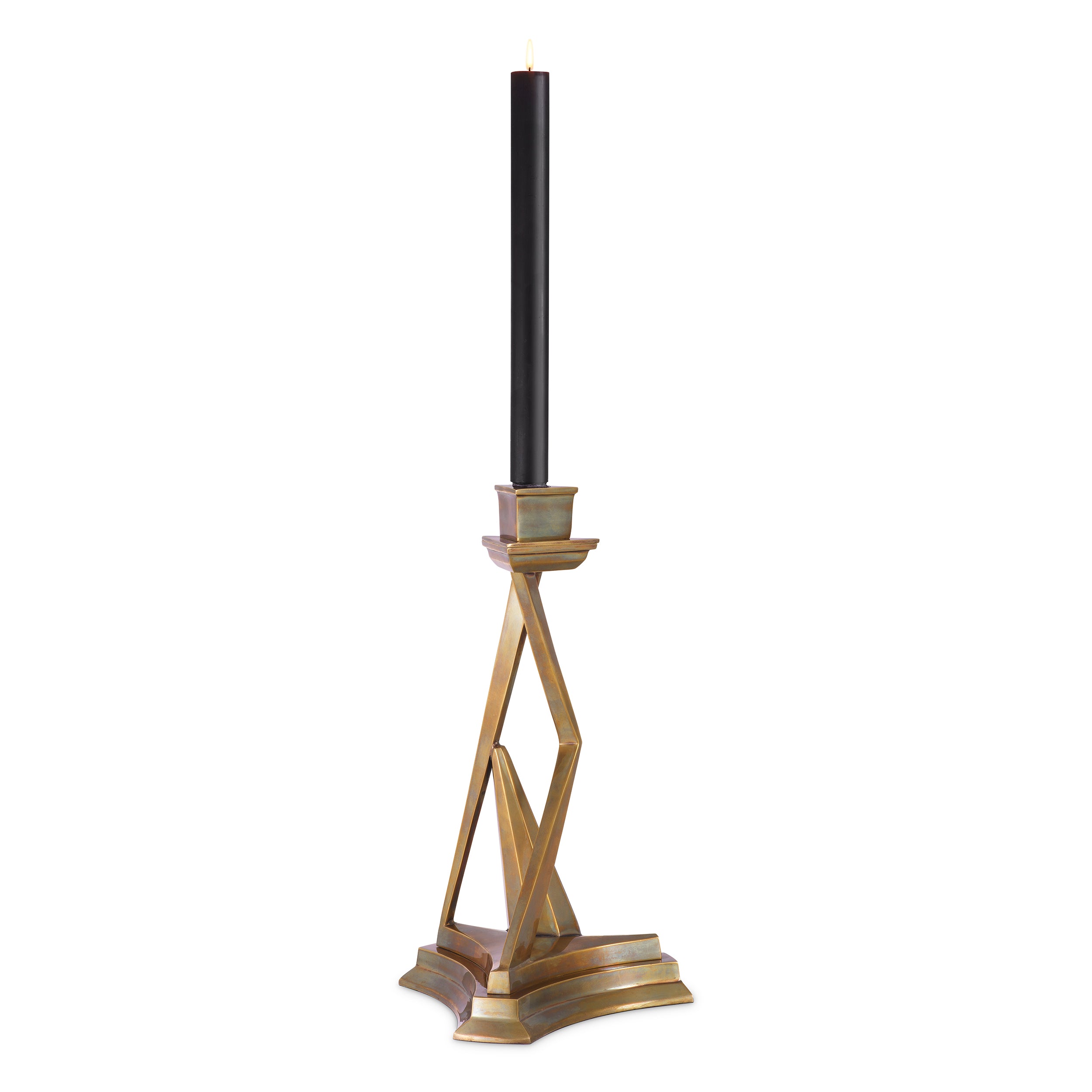 Candle Holder Fiesole vintage brass finish