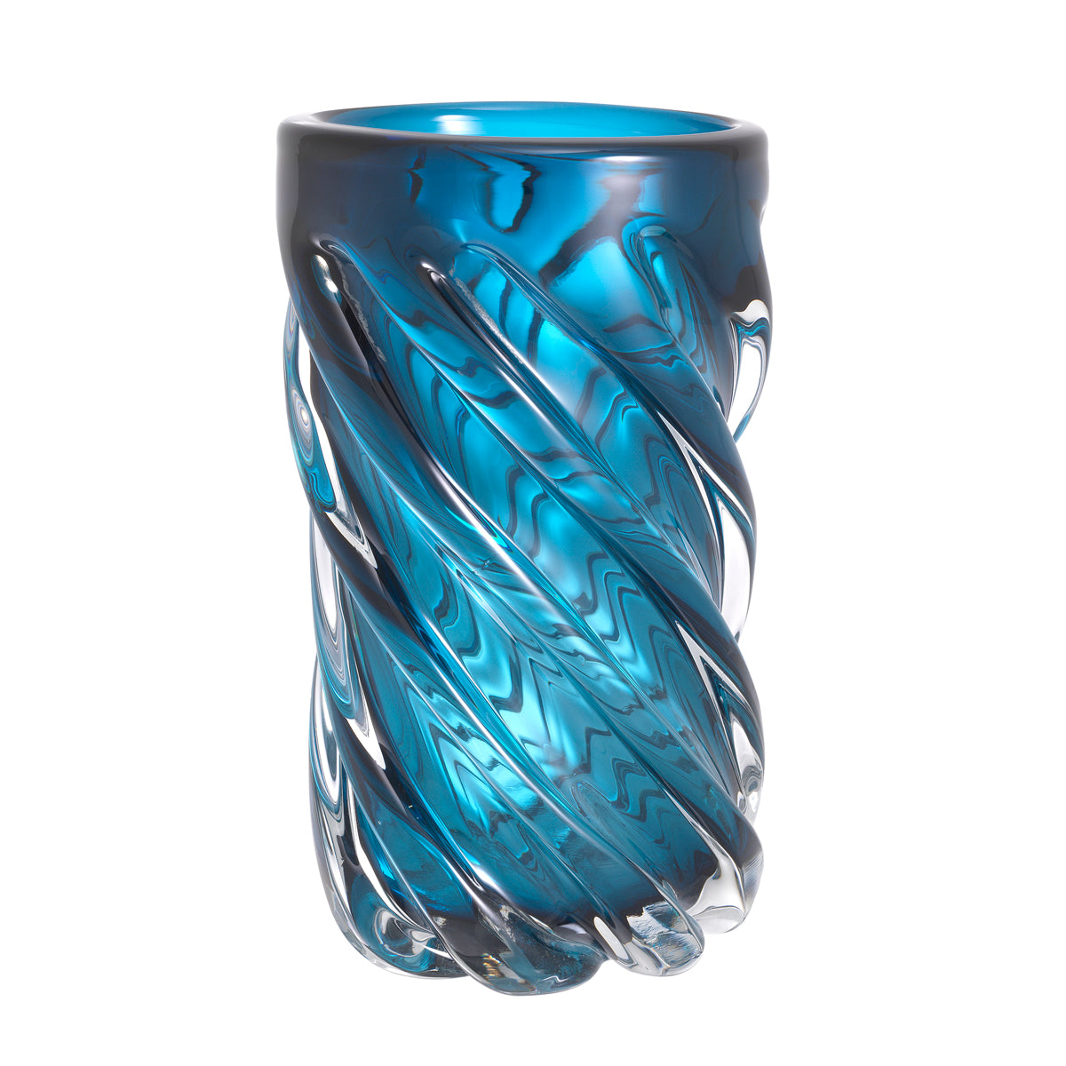 Vase Angelito L blue glass