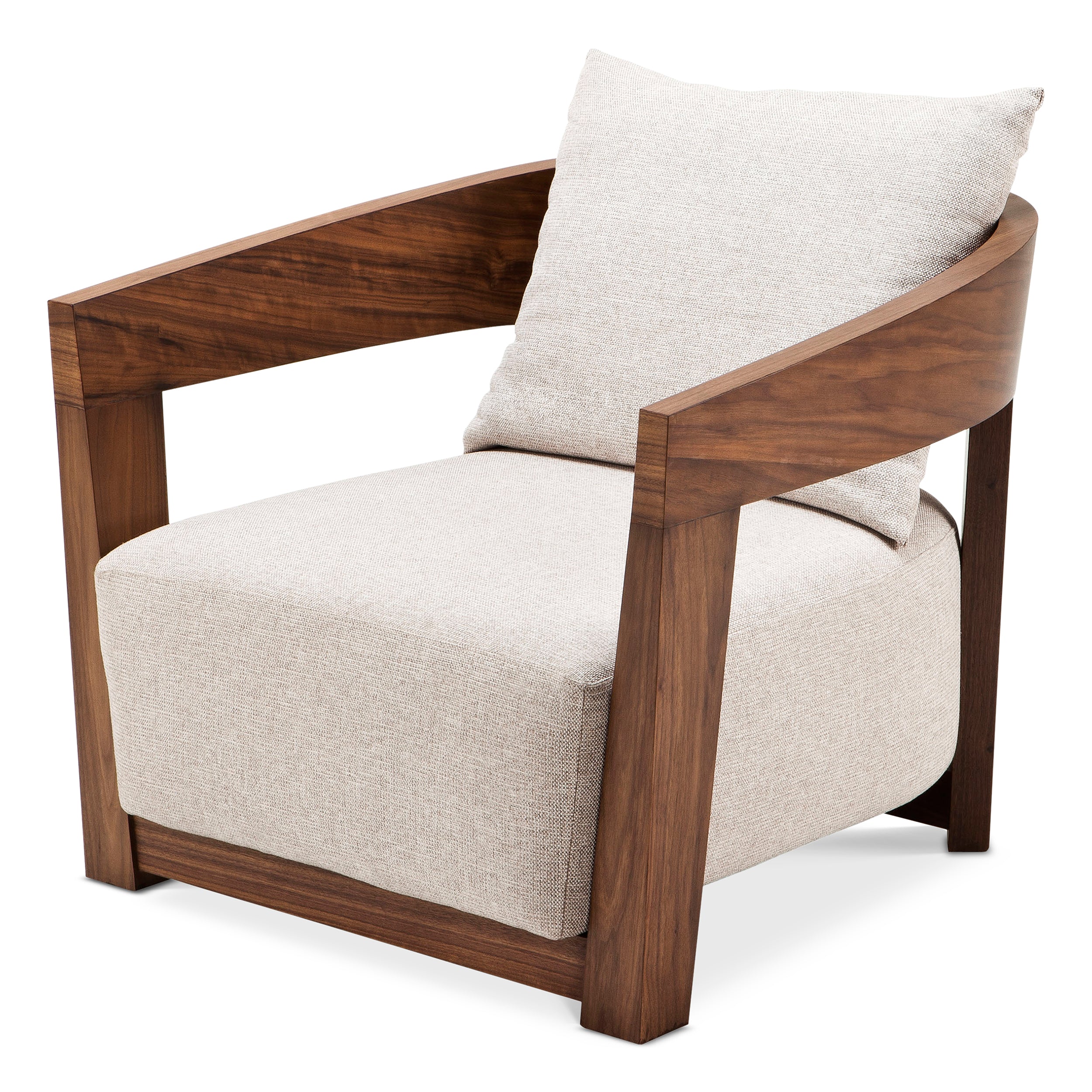 Chair Rubautelli walnut veneer loki natural