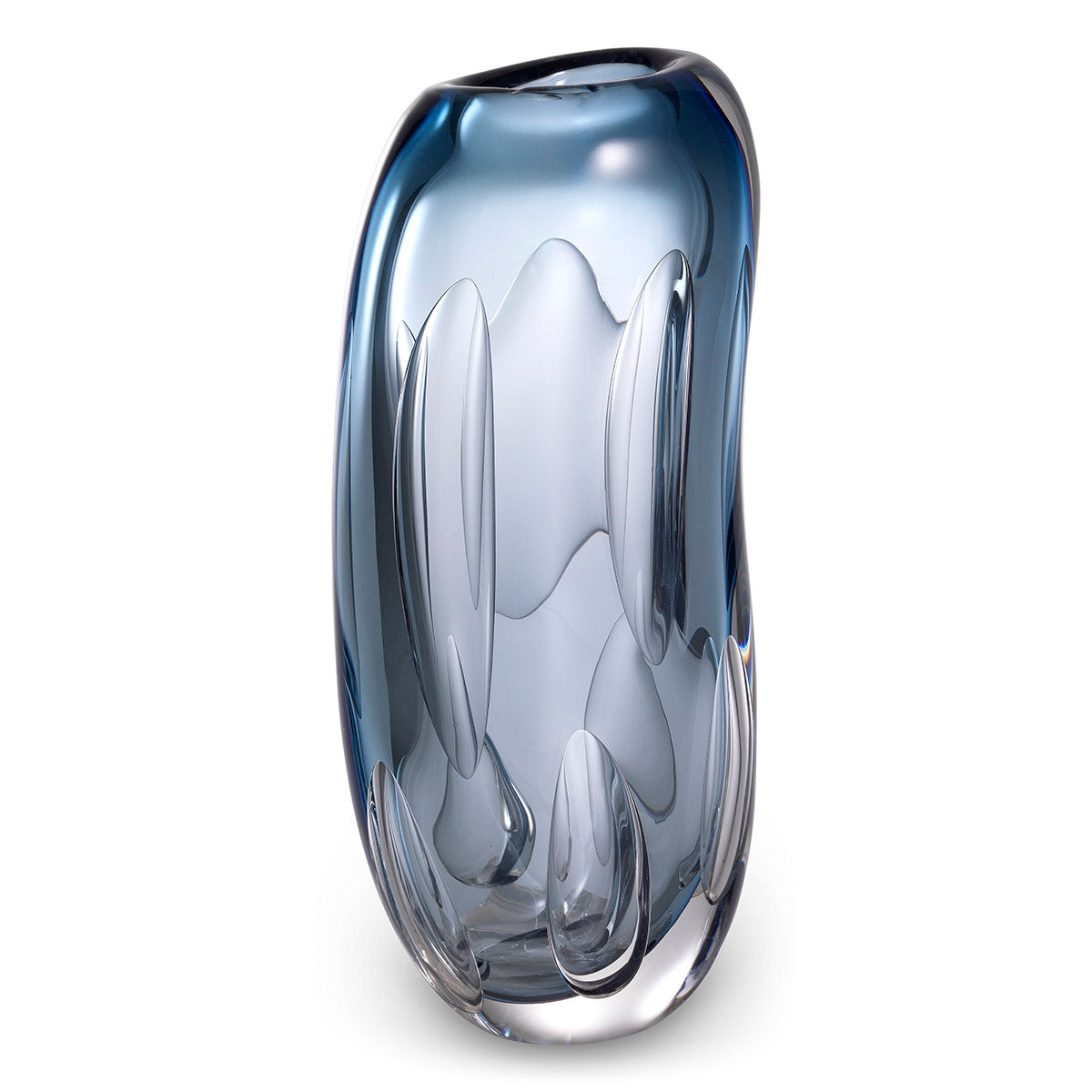 Blue Handblown Glass Vase M Sianni | Eichholtzmh.com