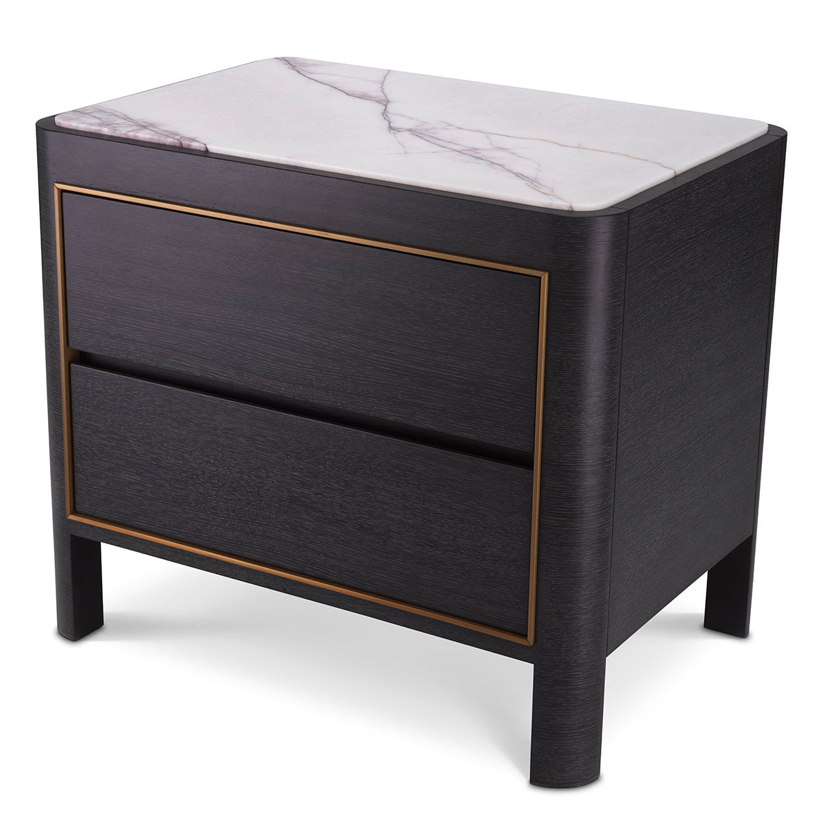 Nightstand Corazon charcoal grey oak veneer