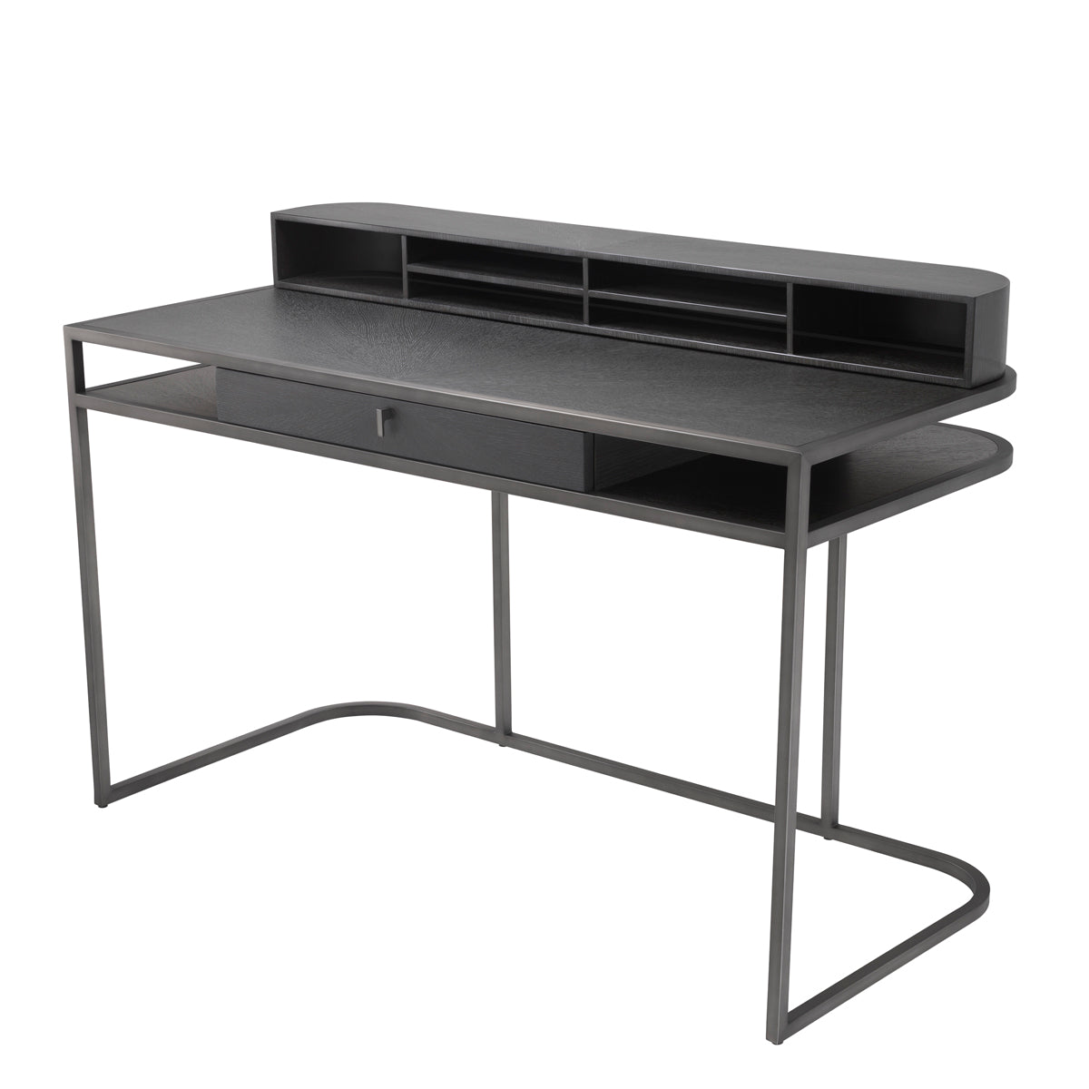 Desk Highland charcoal brown oak veneer