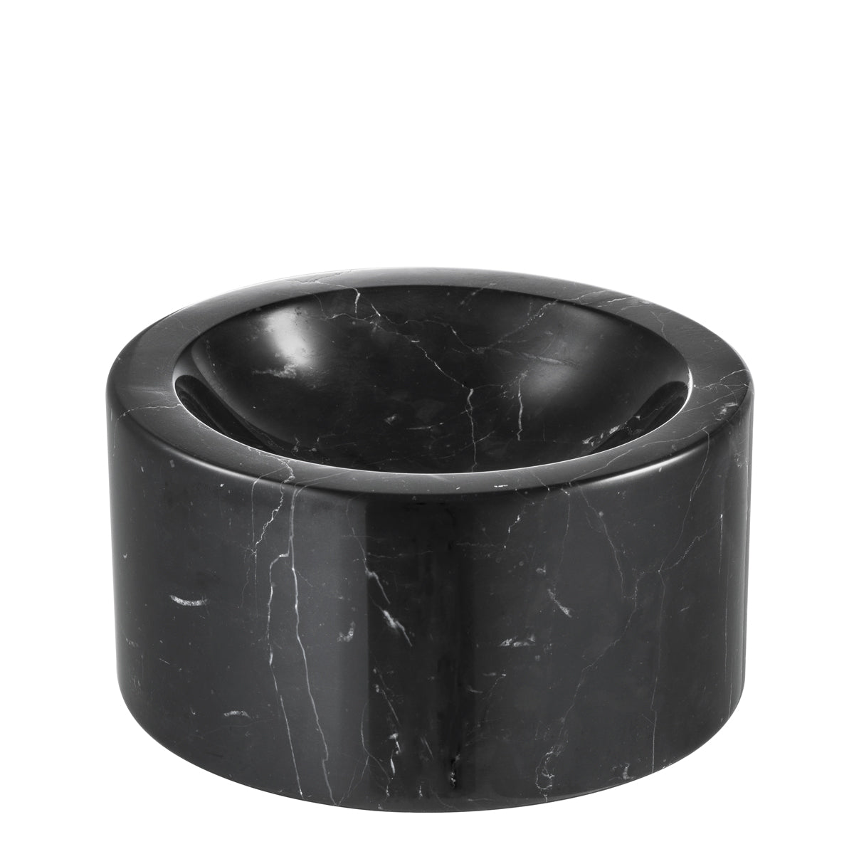 Bowl Conex honed black marble