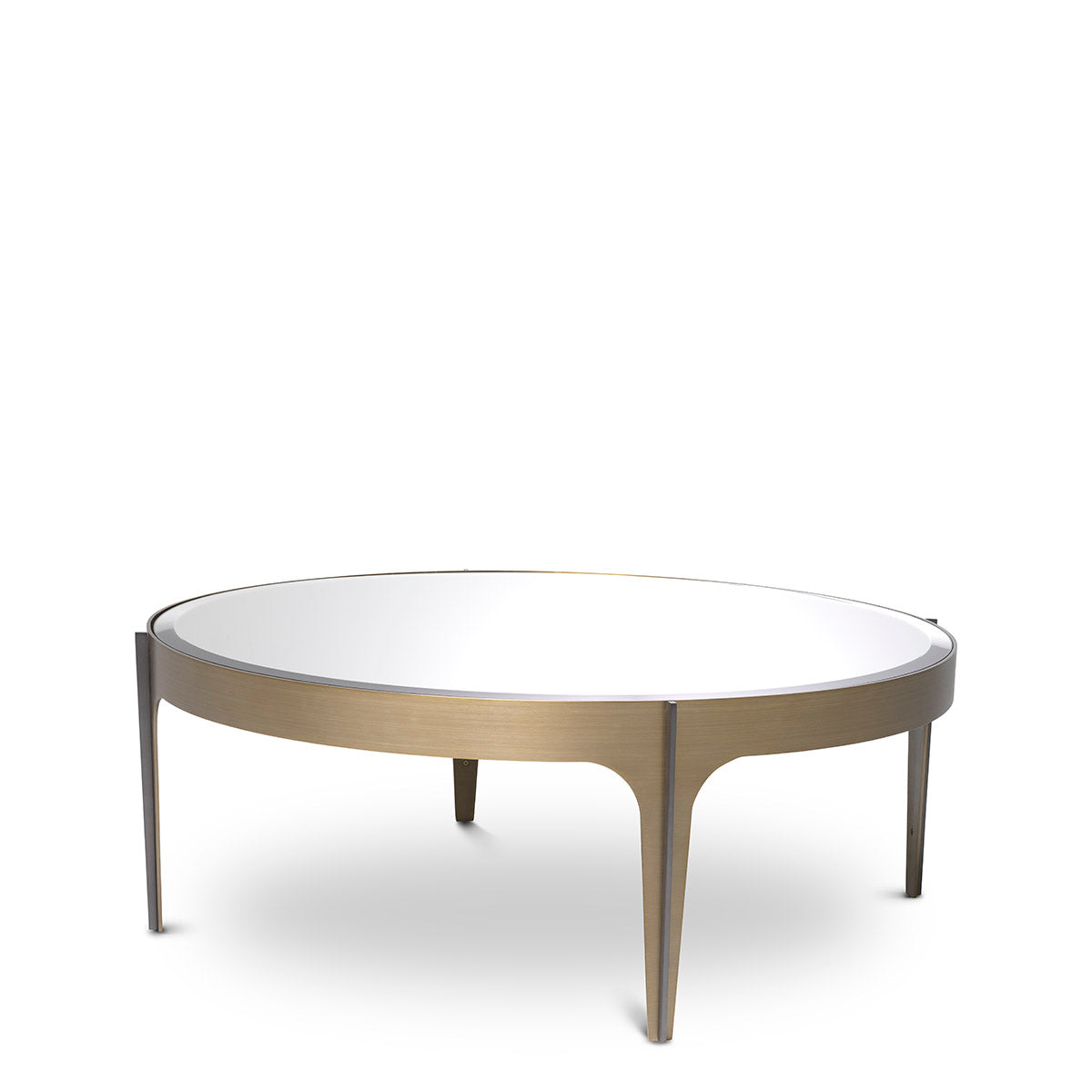 Coffee Table Artemisa S brushed brass finish