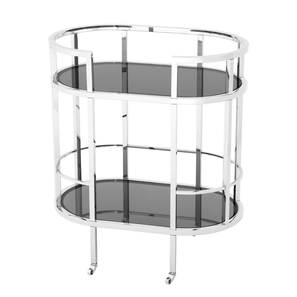 Trolley Townhouse polished stainless steel