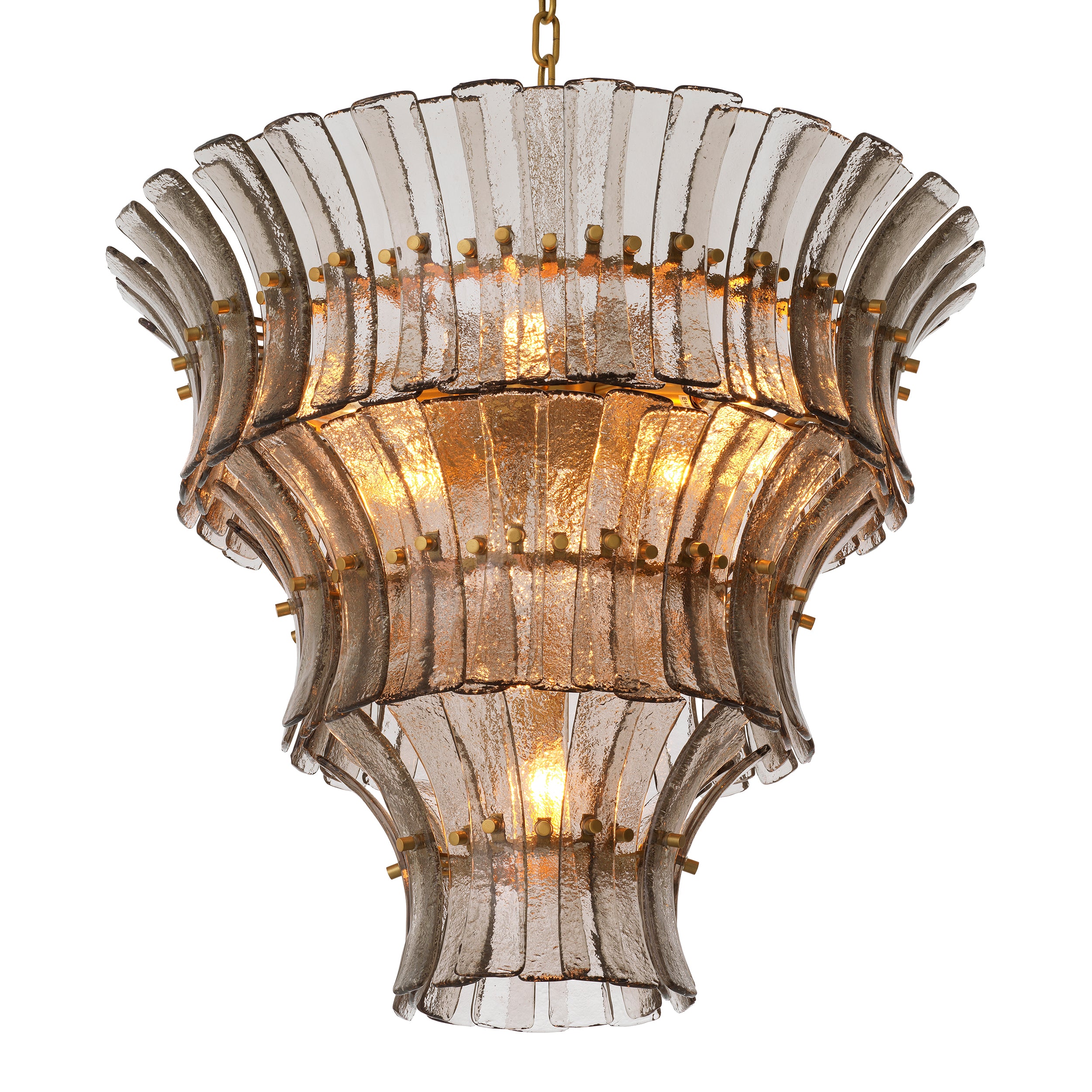 Chandelier Toscano smoke glass