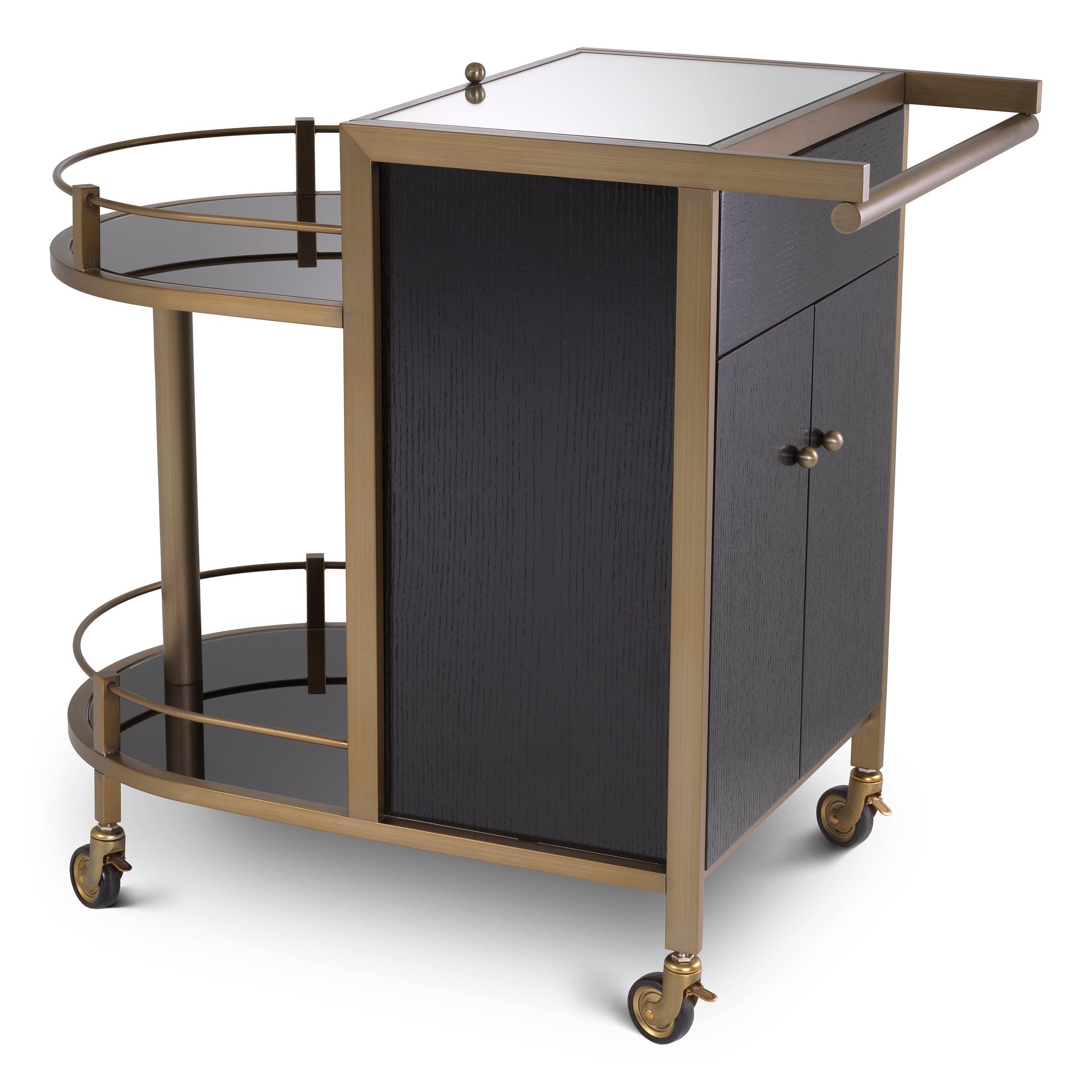 Trolley Bellini brushed brass finish