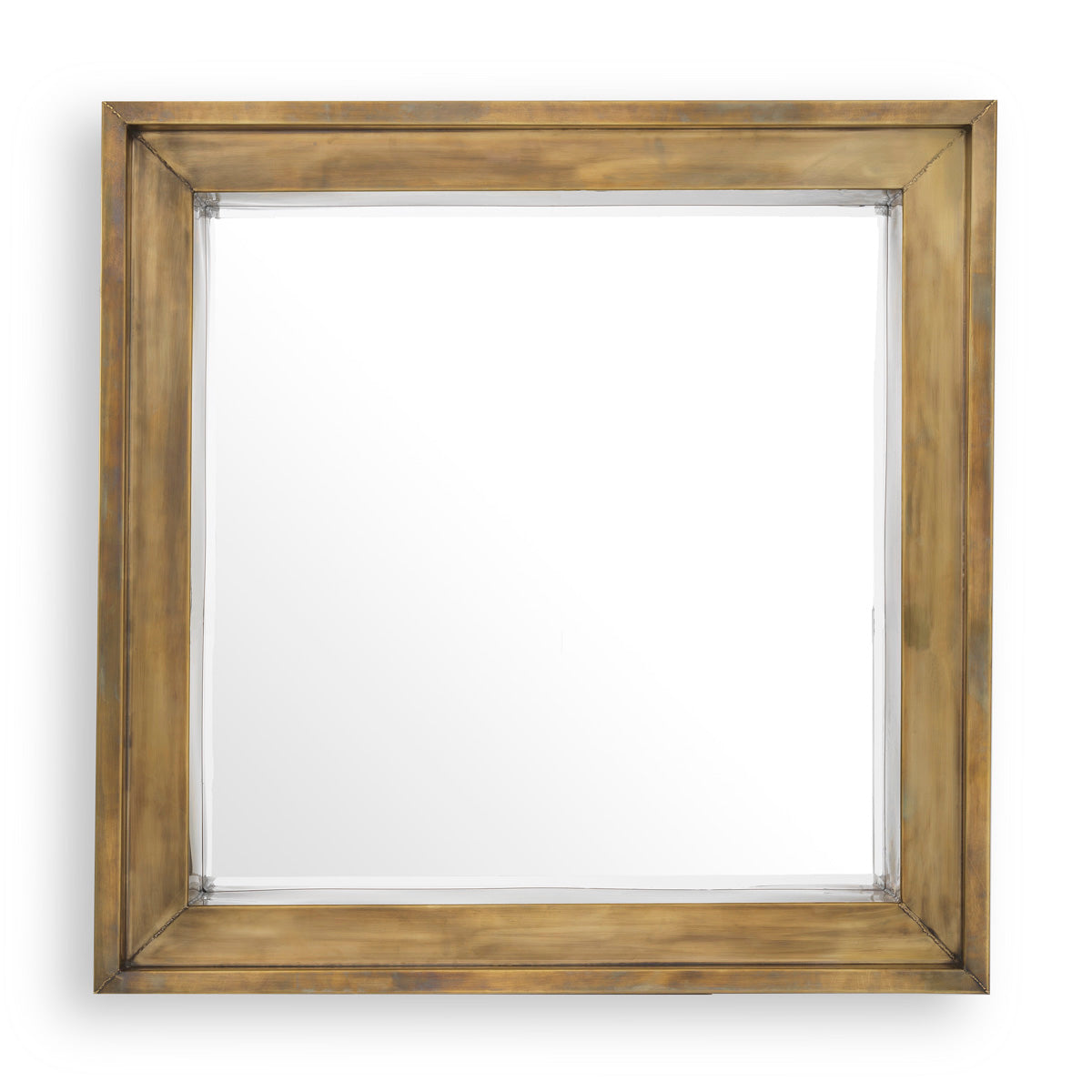 Mirror Magenta square vintage brass finish