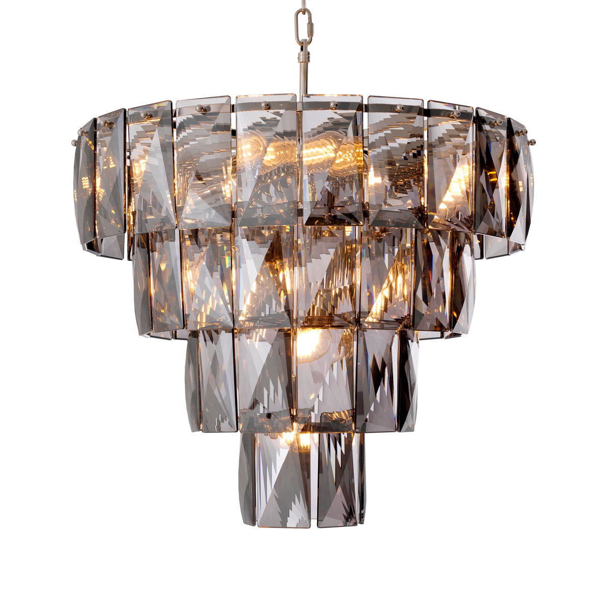 Chandelier Amazone S smoke glass