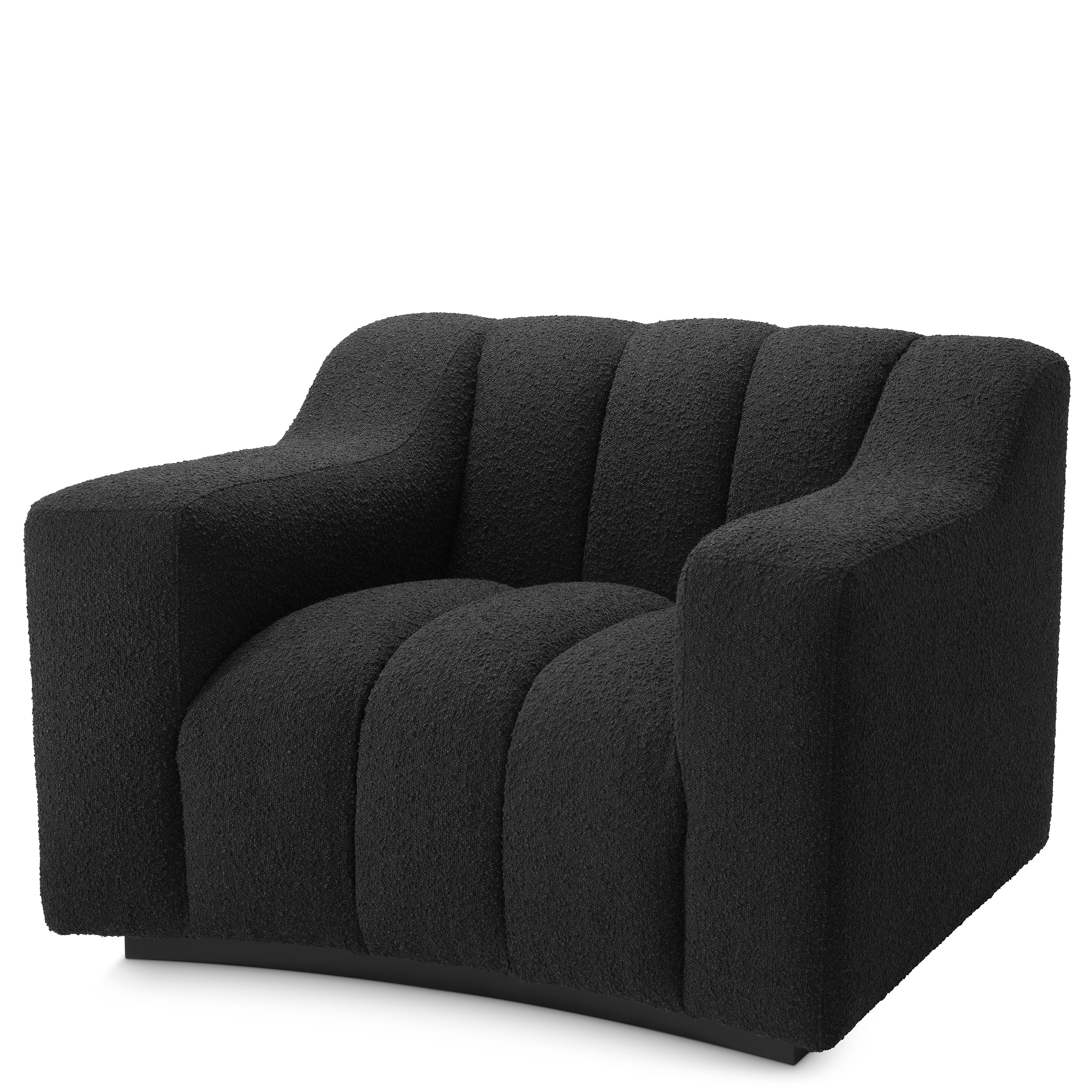 Chair Kelly bouclé black
