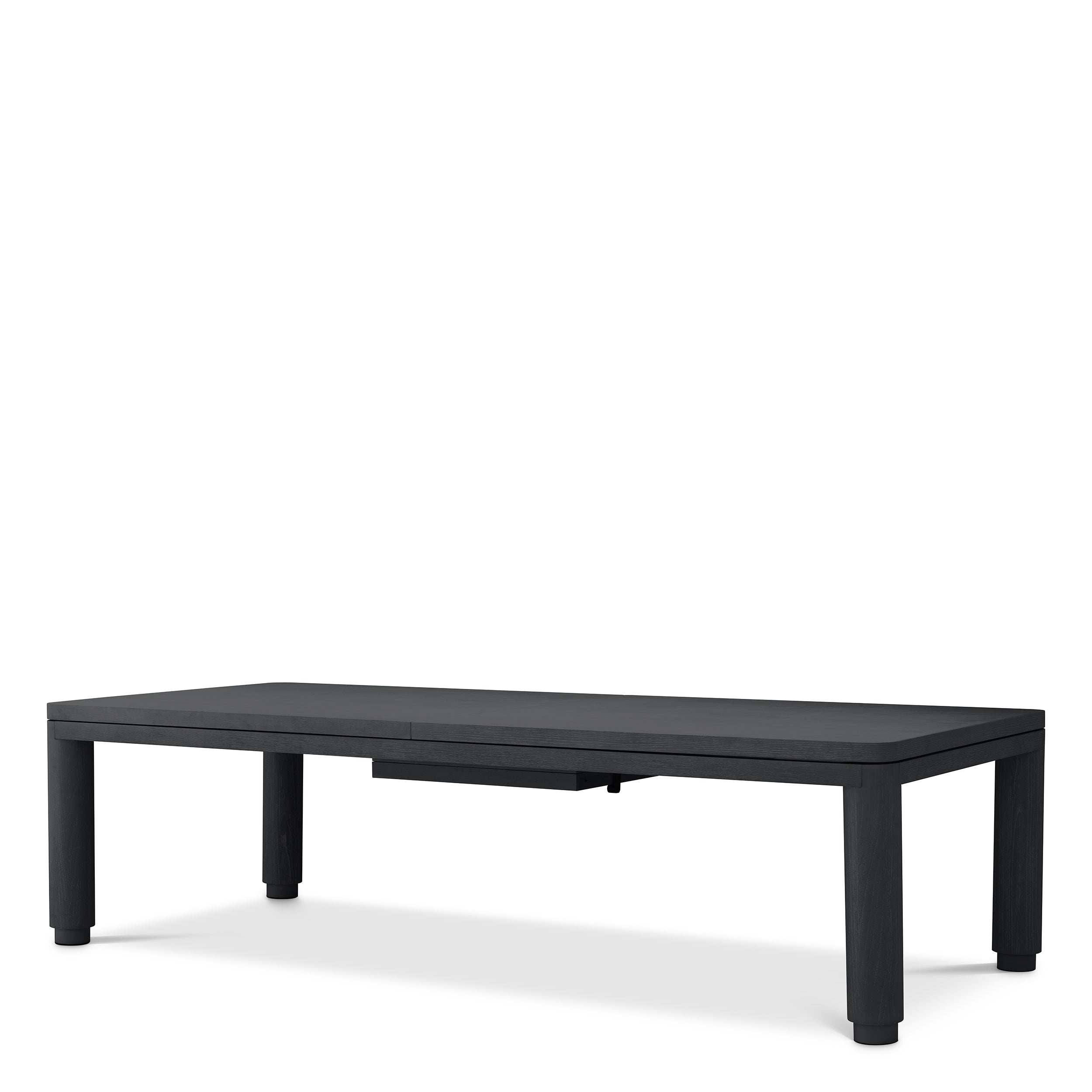 Extendable Dining Table Atelier L charcoal grey oak veneer