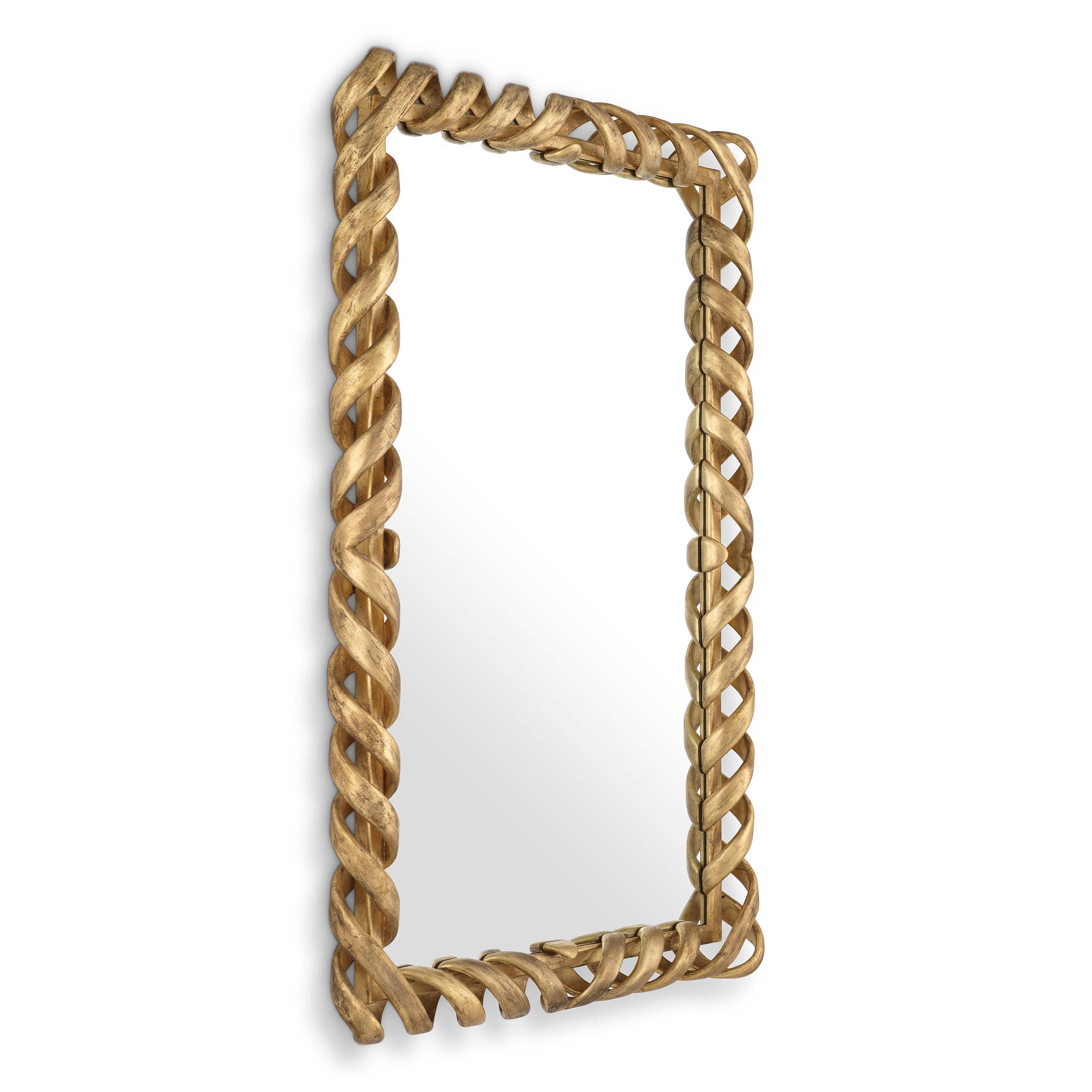 Mirror Casone antique gold finish