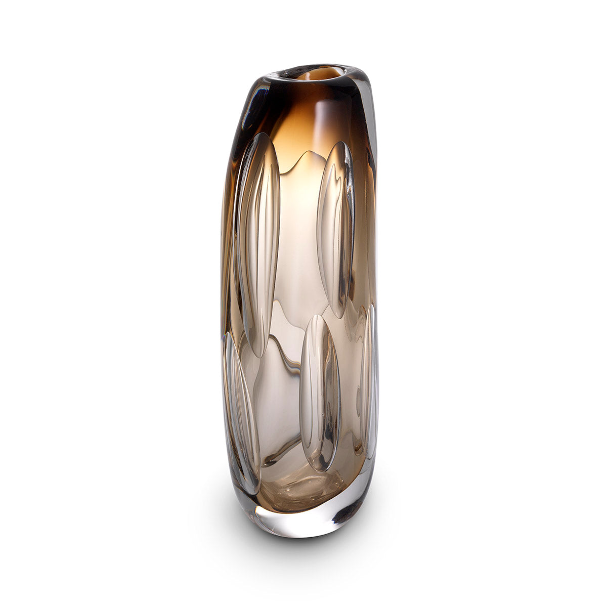 Brown Handblown Glass Vase L Sianni | Eichholtzmh.com