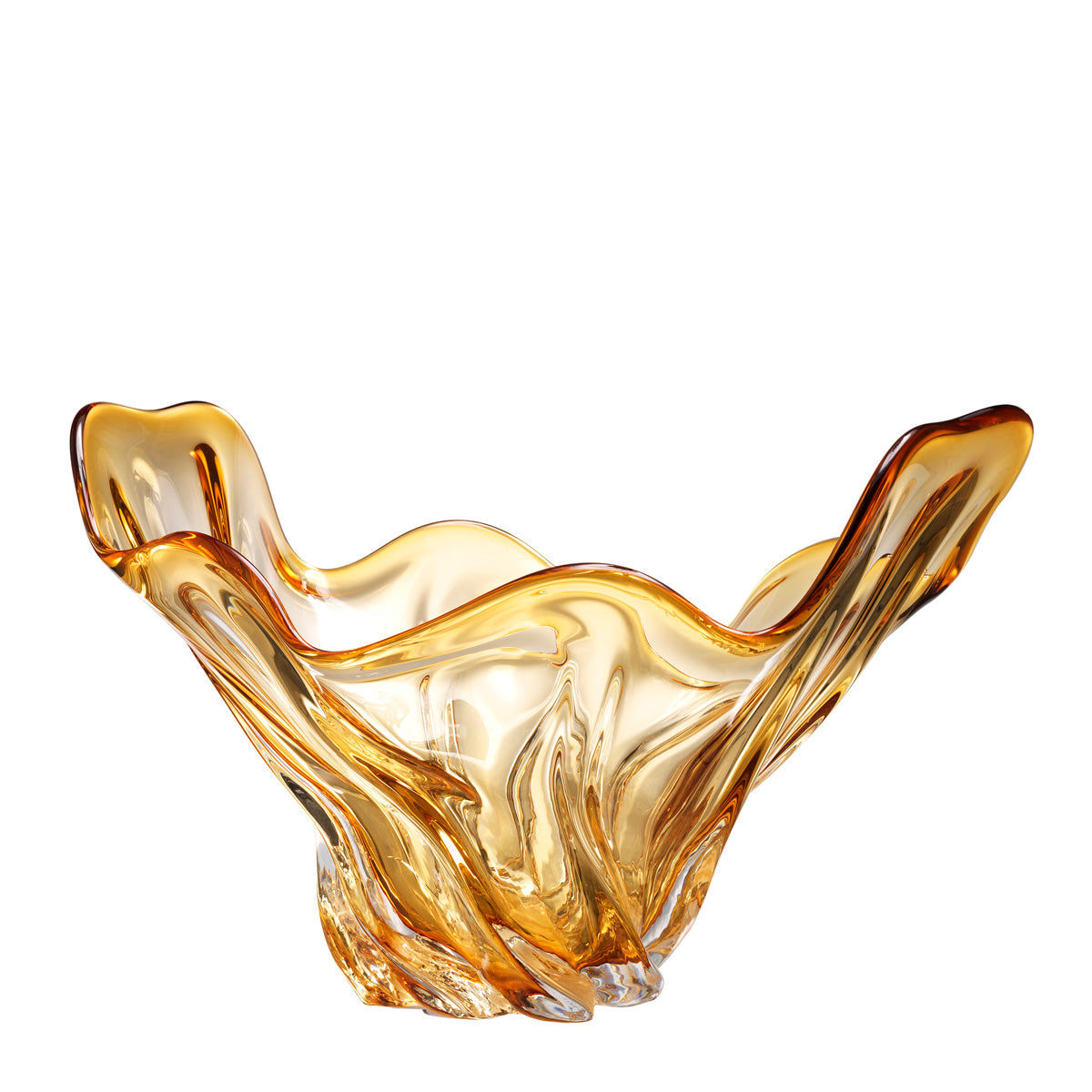 Bowl Ace yellow glass