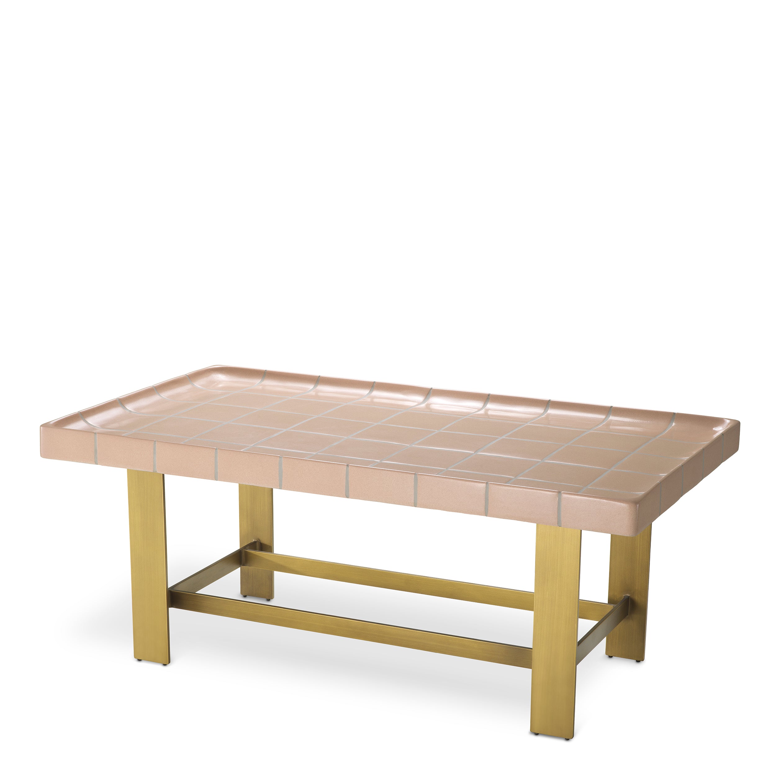 Coffee Table Adrian antique brass finish