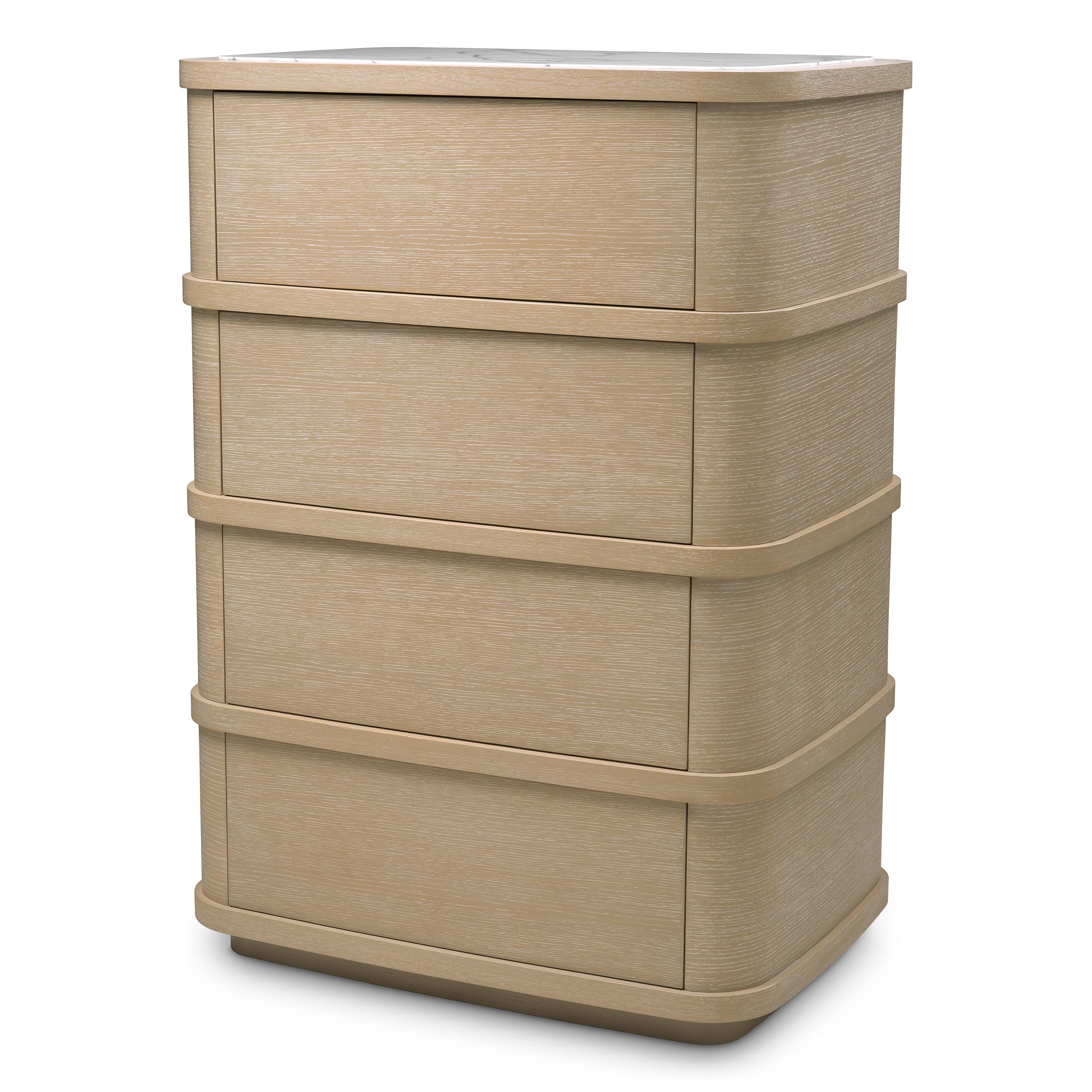 Drawer Dresser Cabana Tall washed oak veneer