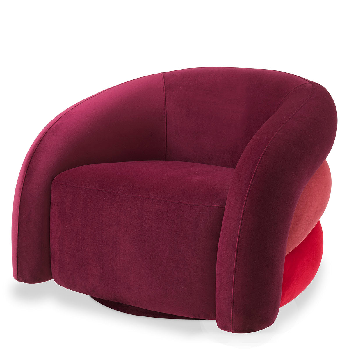 Swivel Chair Novelle savona bordeaux velvet