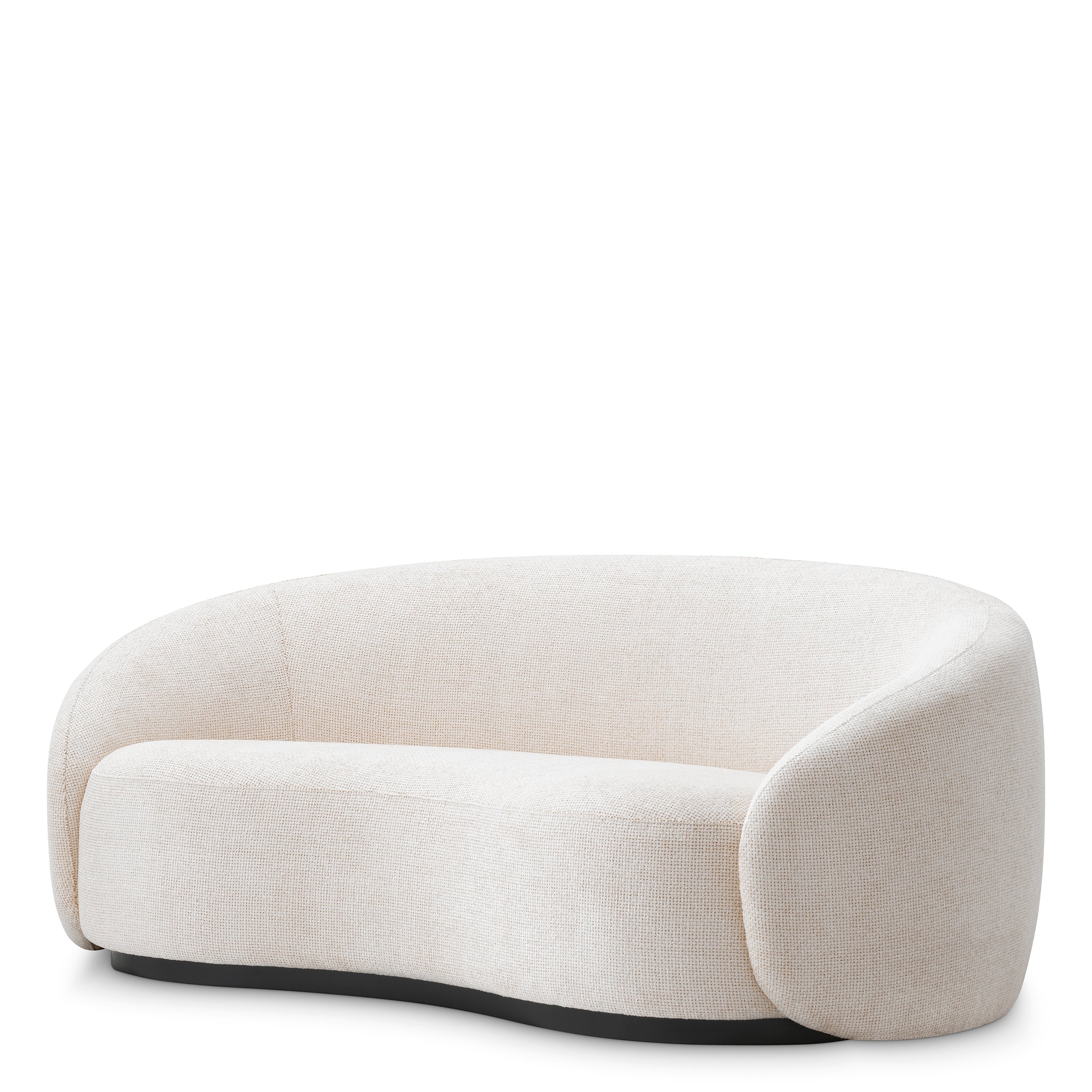 Sofa Amore S lyssa off-white black finish