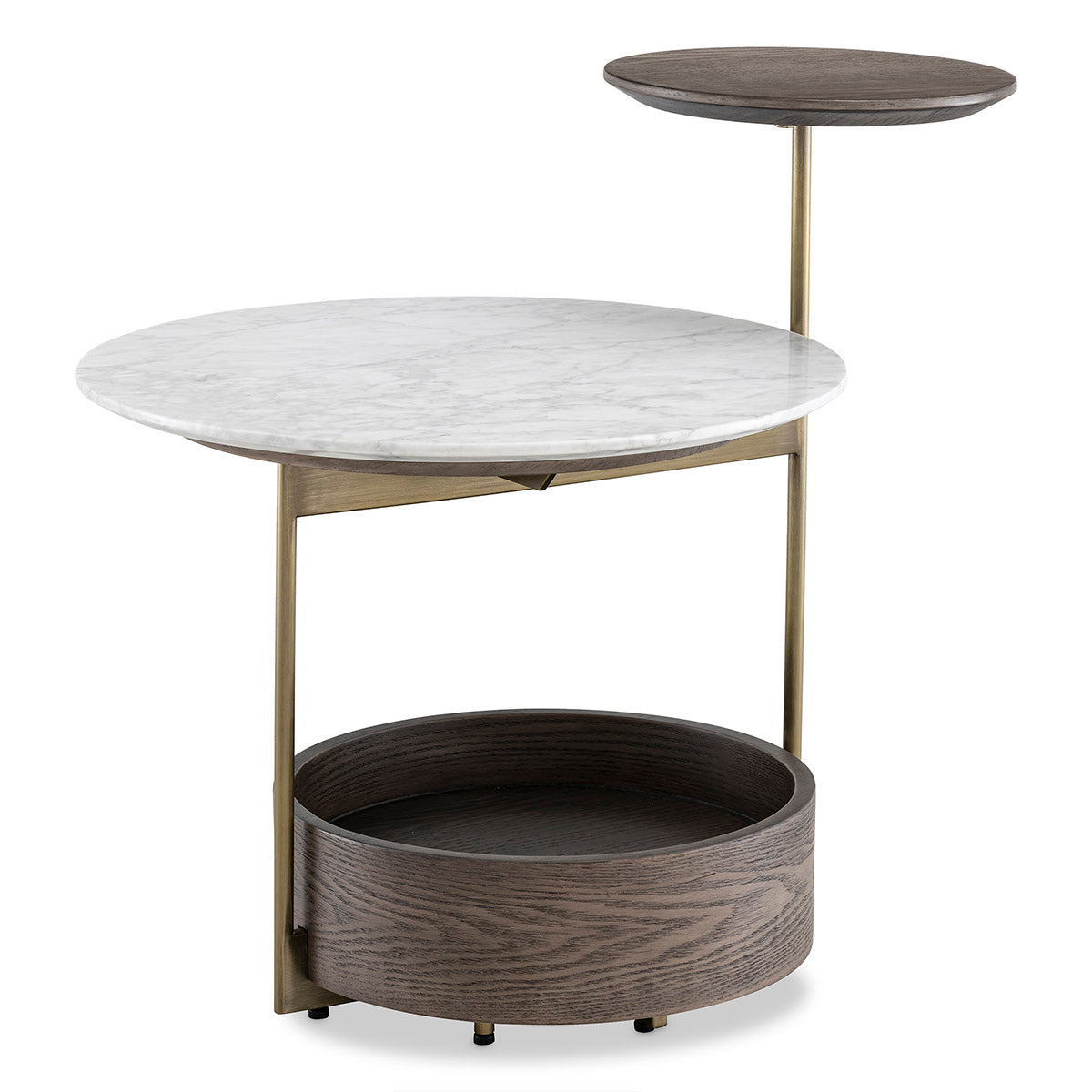 Side Table Faye brushed brass finish