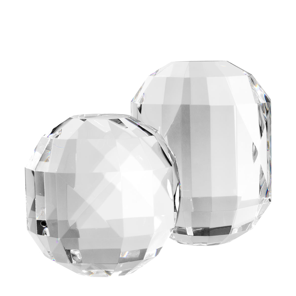 Object Trace crystal glass set of 2 (S+L)