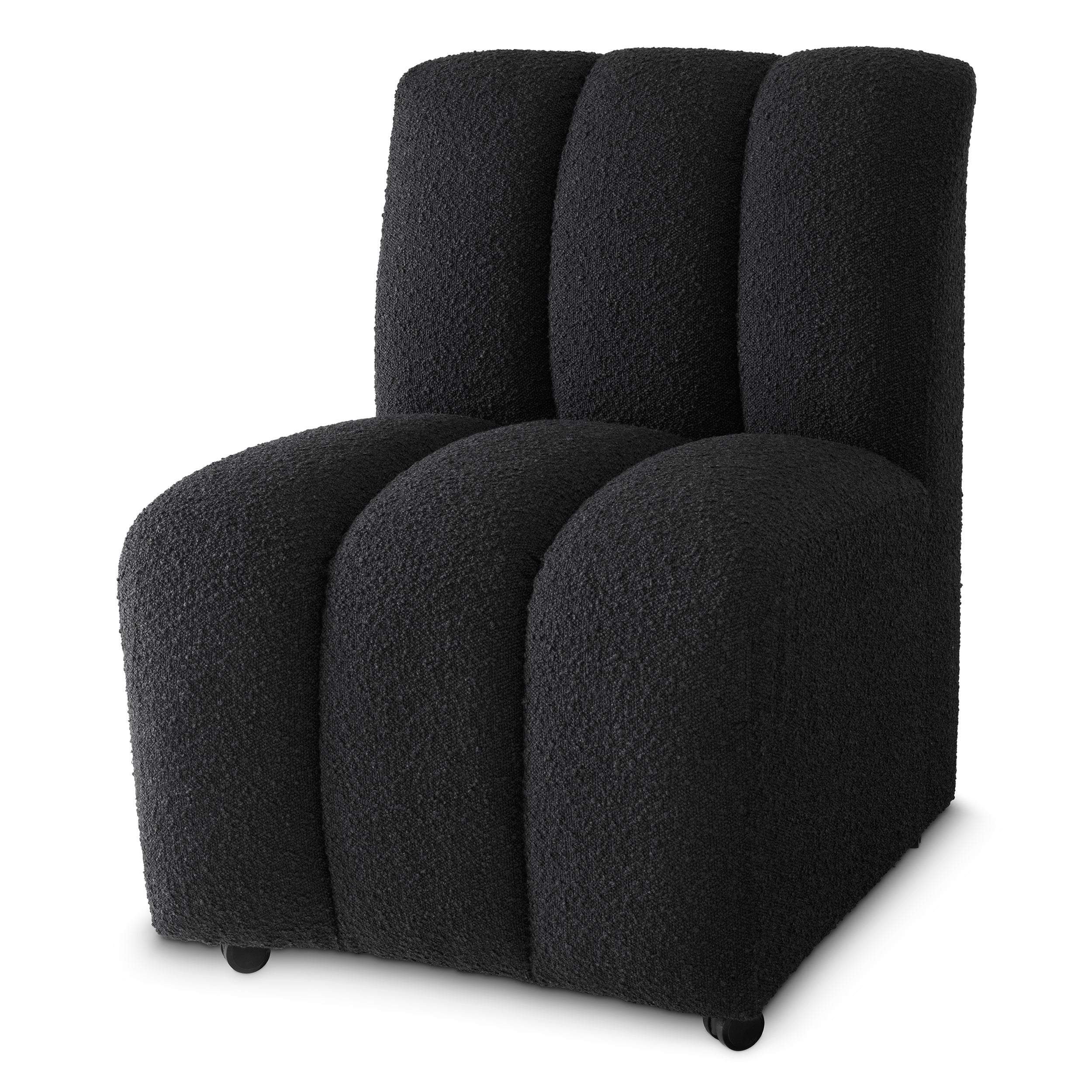 Dining Chair Kelly bouclé black